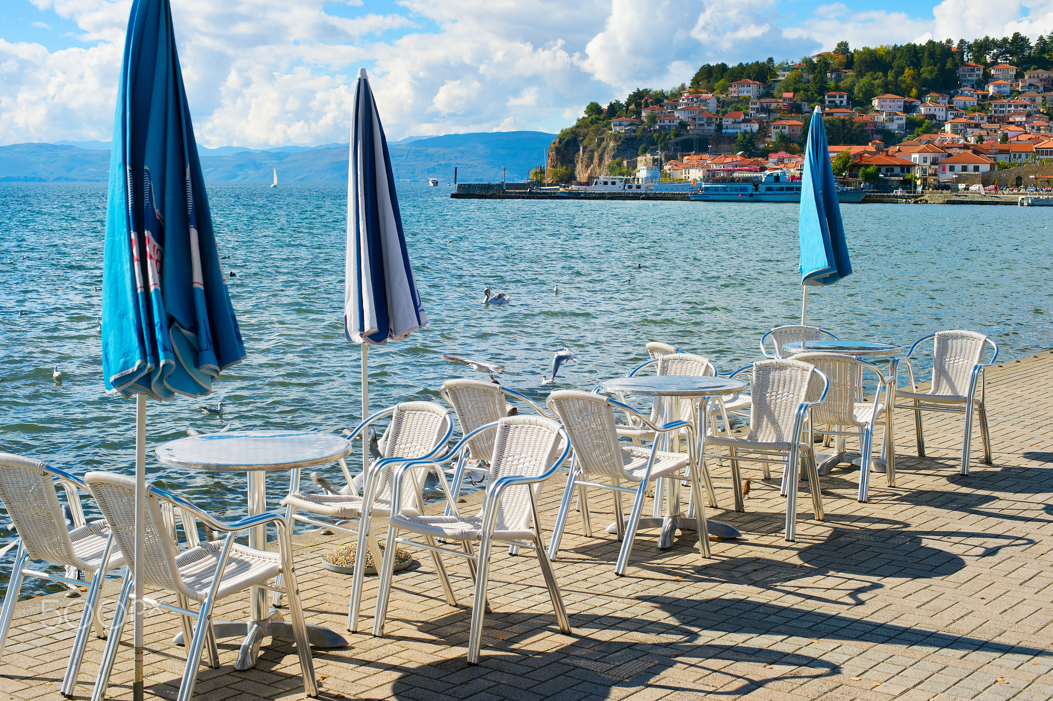 Lake front restaurant
