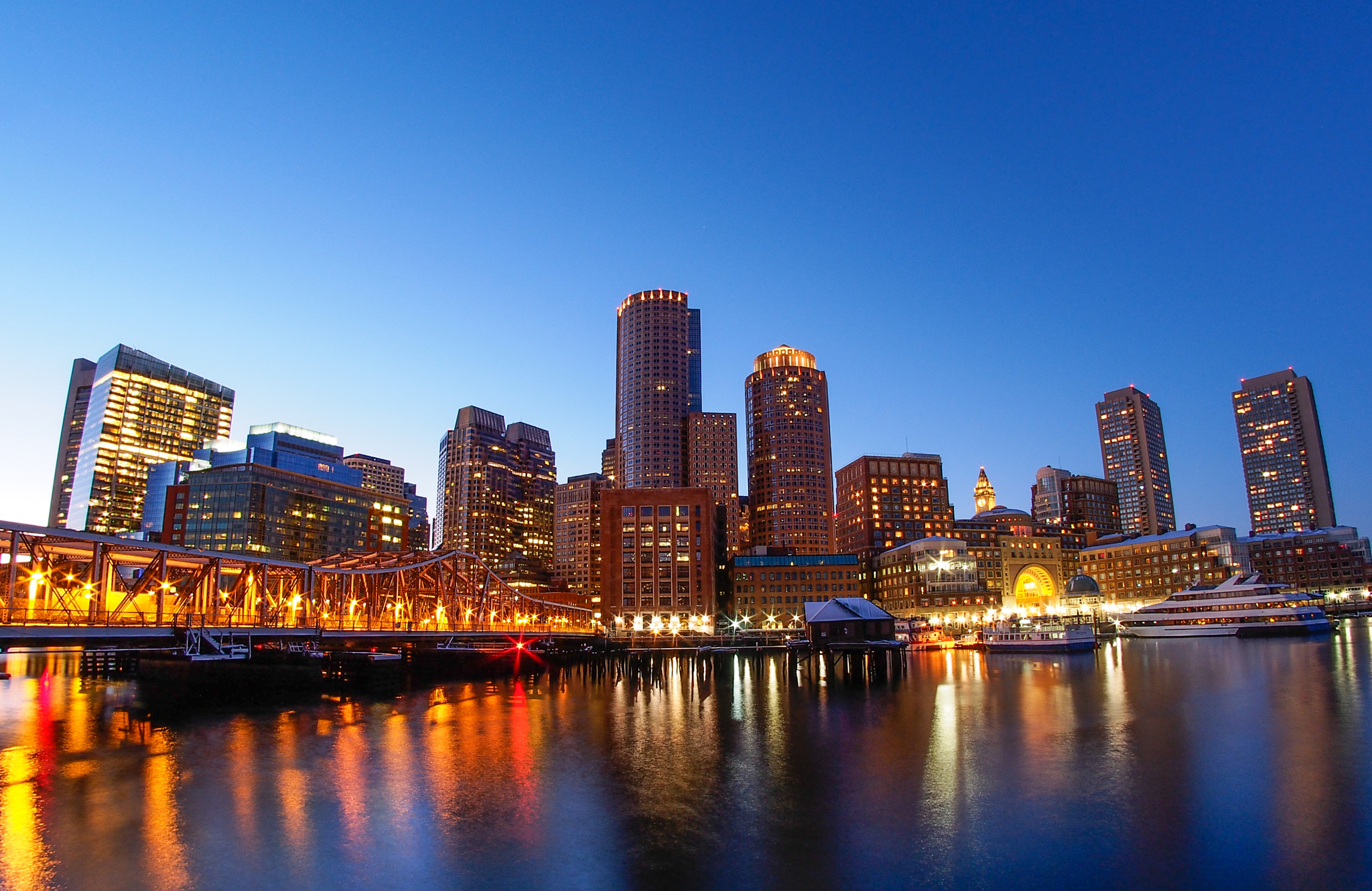 Boston Harbor at Night by Steinway Wu Photo 21921307 / 500px