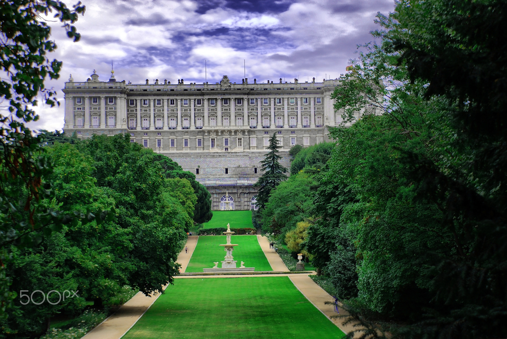 (0195) Palacio Real desde el Campo del Moro.