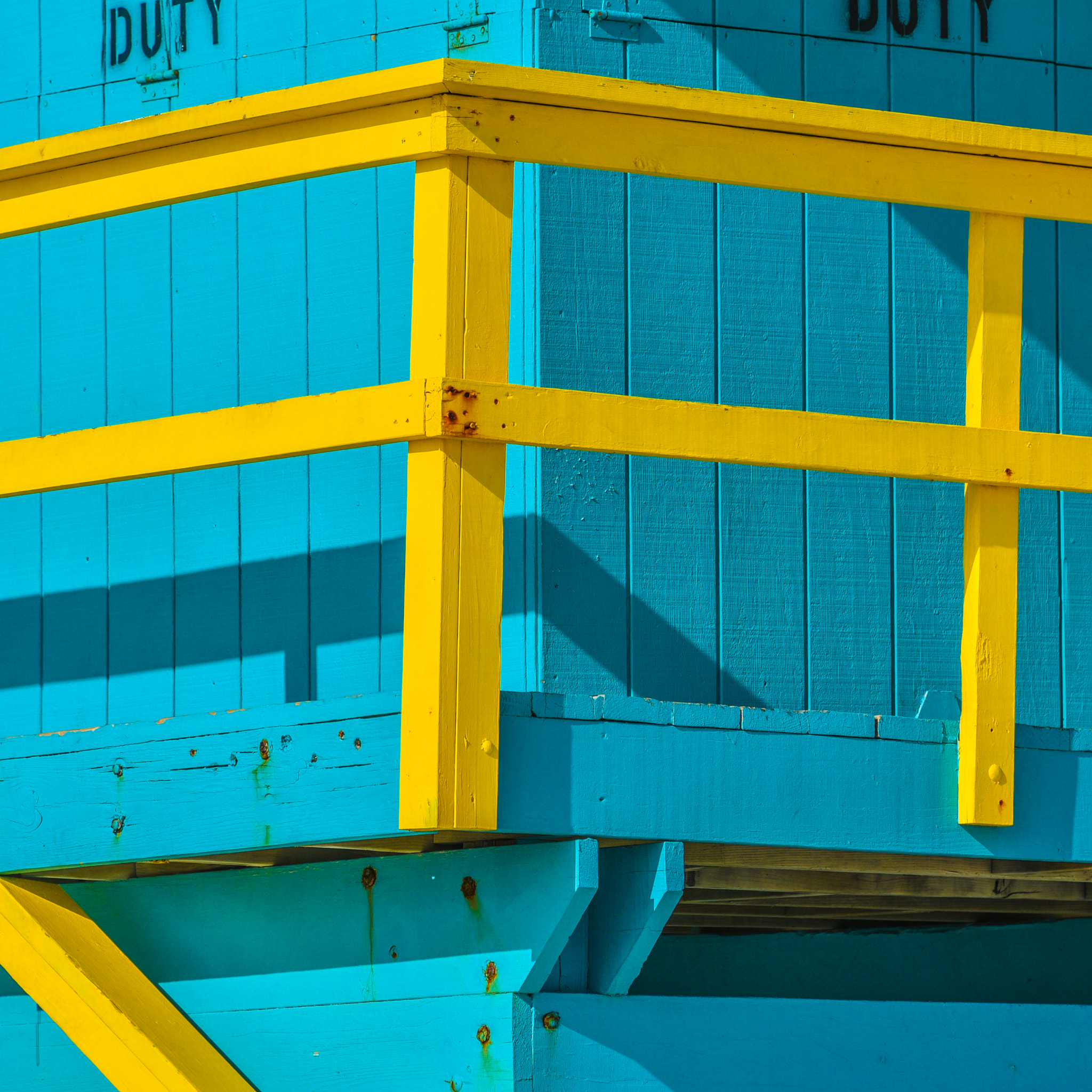 Colorful Lifeguard Stations Of Miami Beach