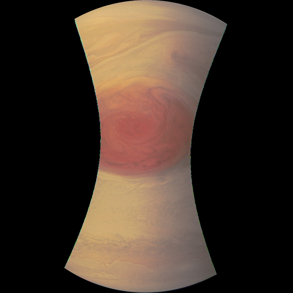 Latest Jupiter Image, Great Red Spot (Processed) by Chirag Saraswati