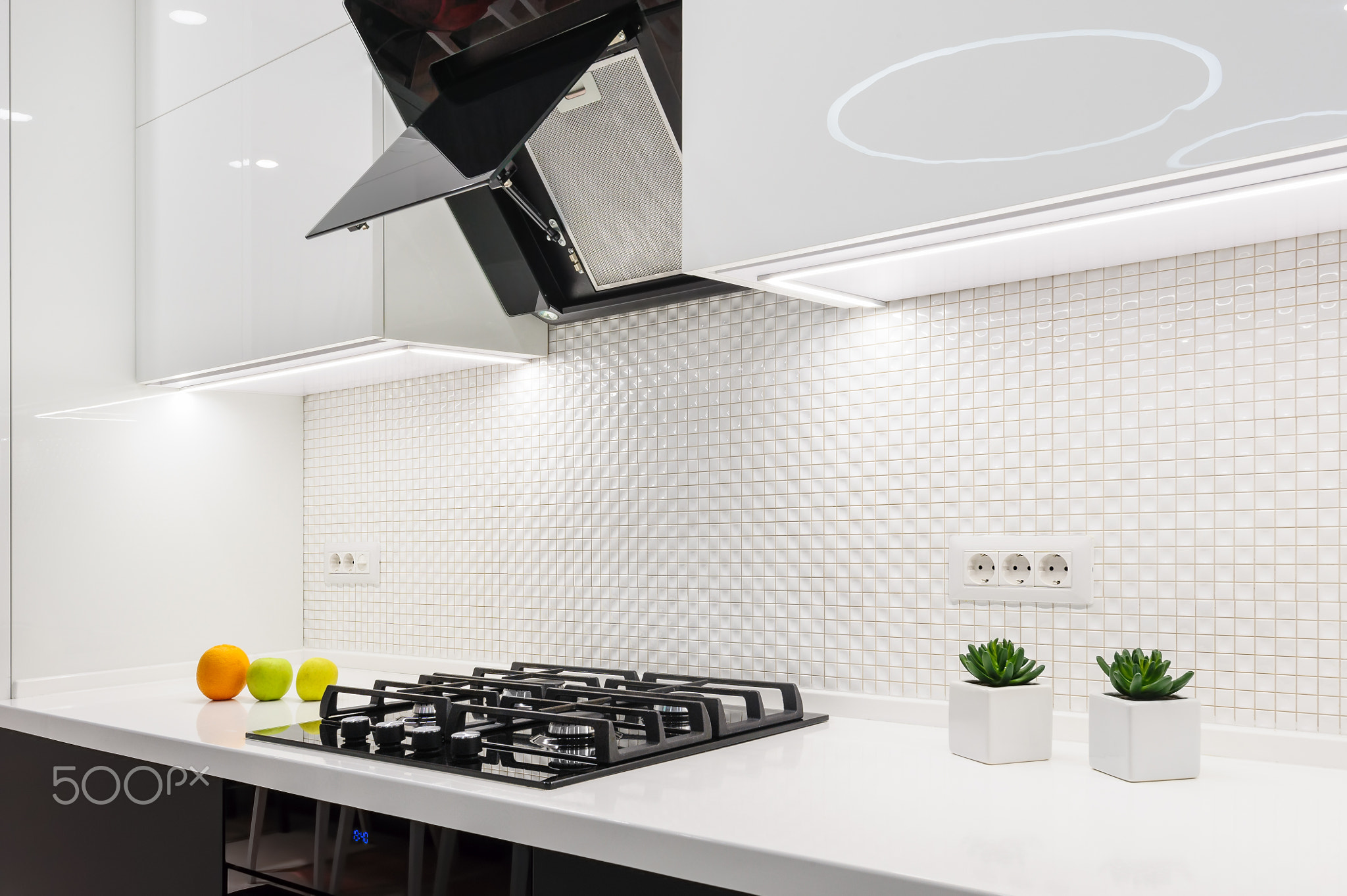 Modern white kitchen