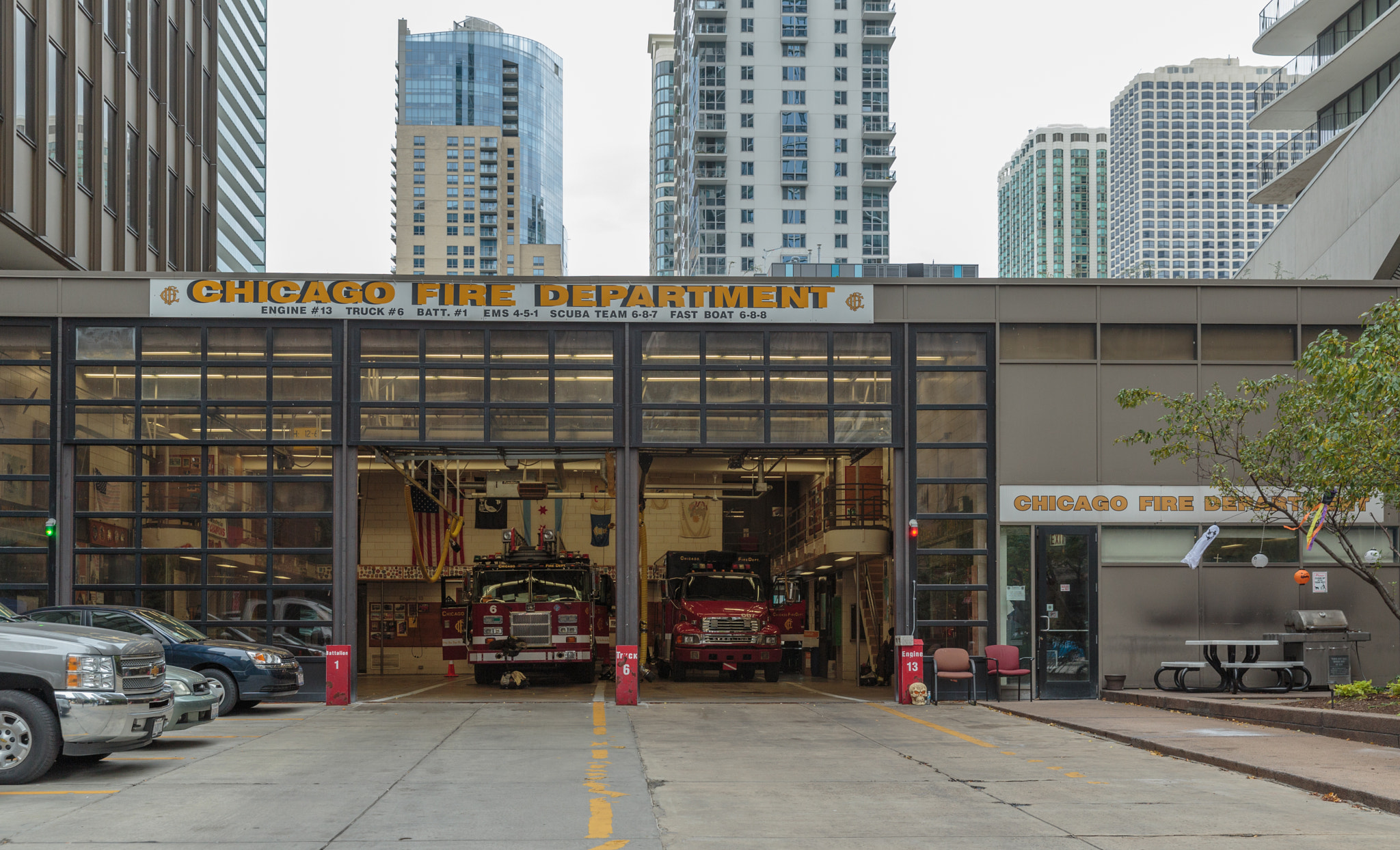 Chicago, October 12, 2015: Chicago Fire Department Station