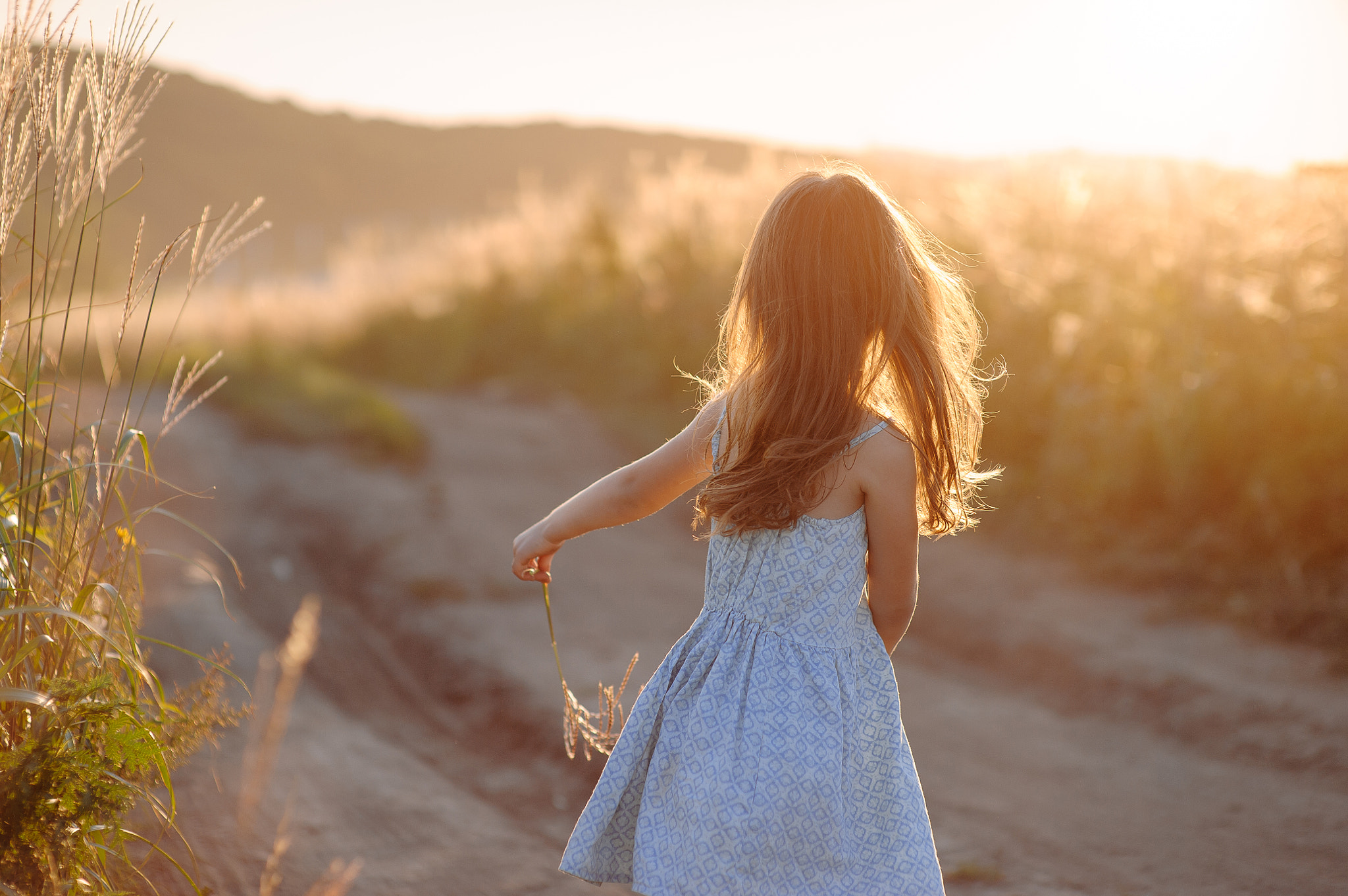 girl in the field