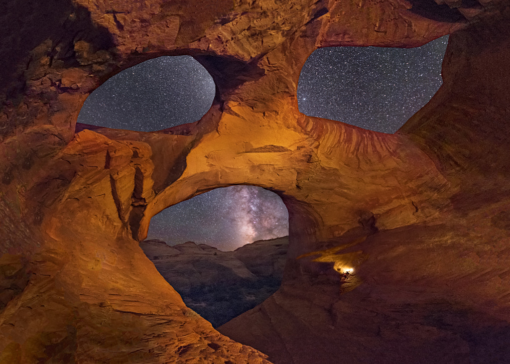 Spiderweb Arch, Hunts Mesa, Monument Valley by Wayne Pinkston on 500px.com