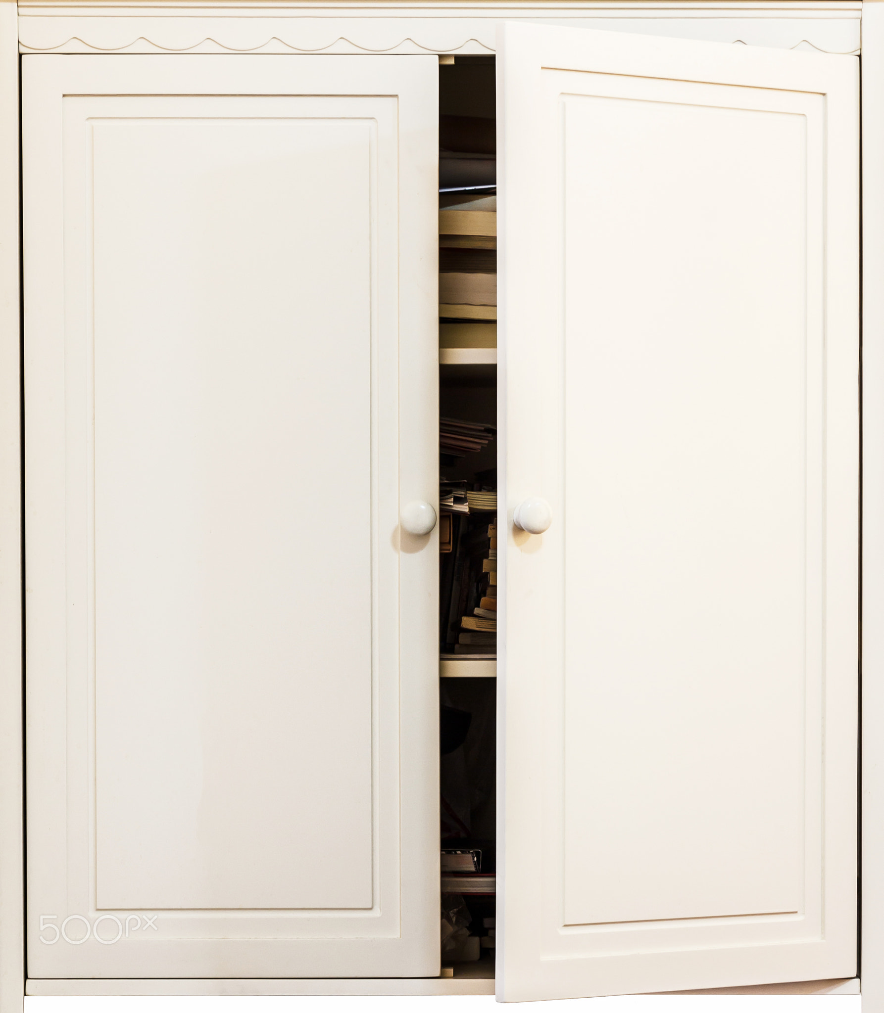 Bookcase door.