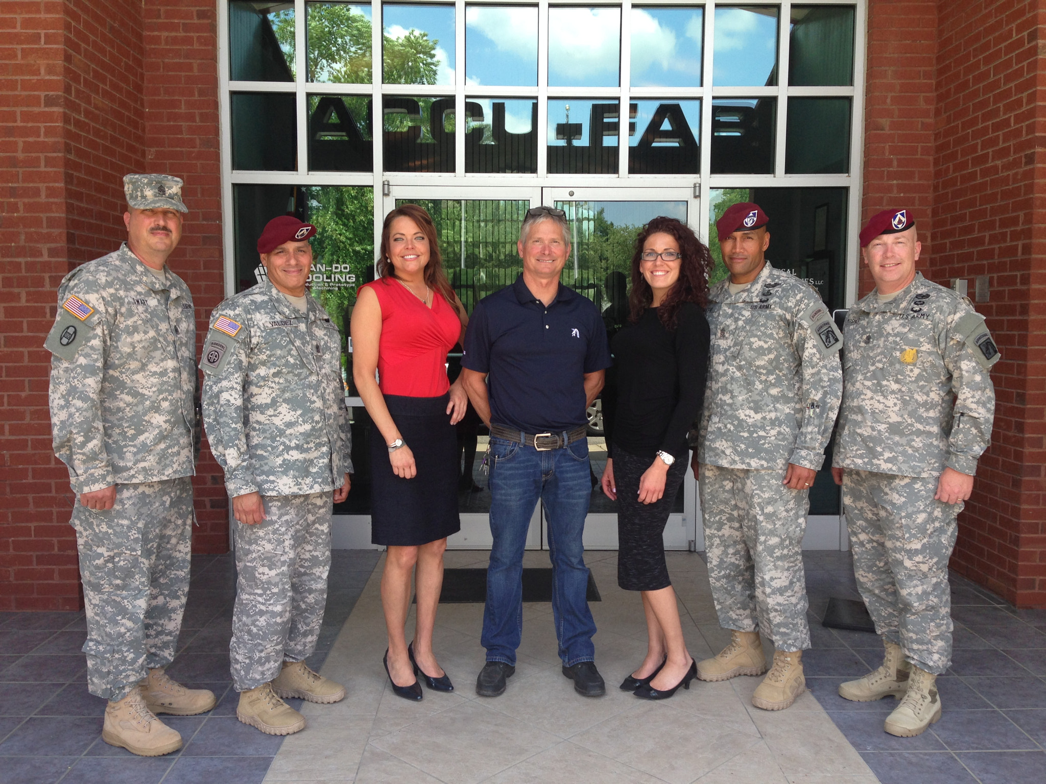 Fort Bragg visit to Accu-Fab - AUSA - Community Involvement