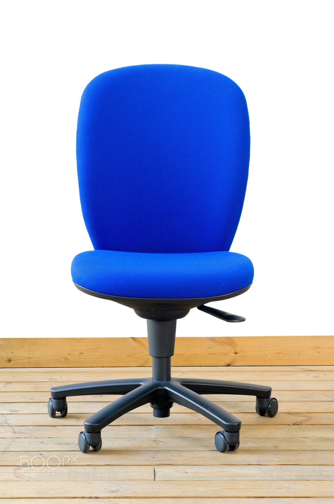 modern blue office chair