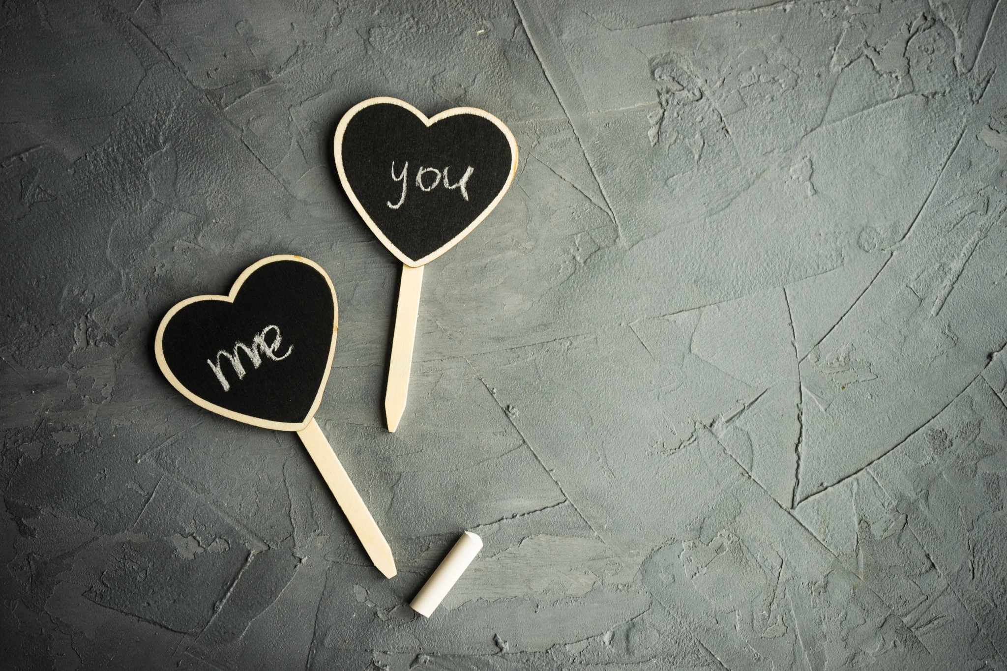 Love concept with hearts