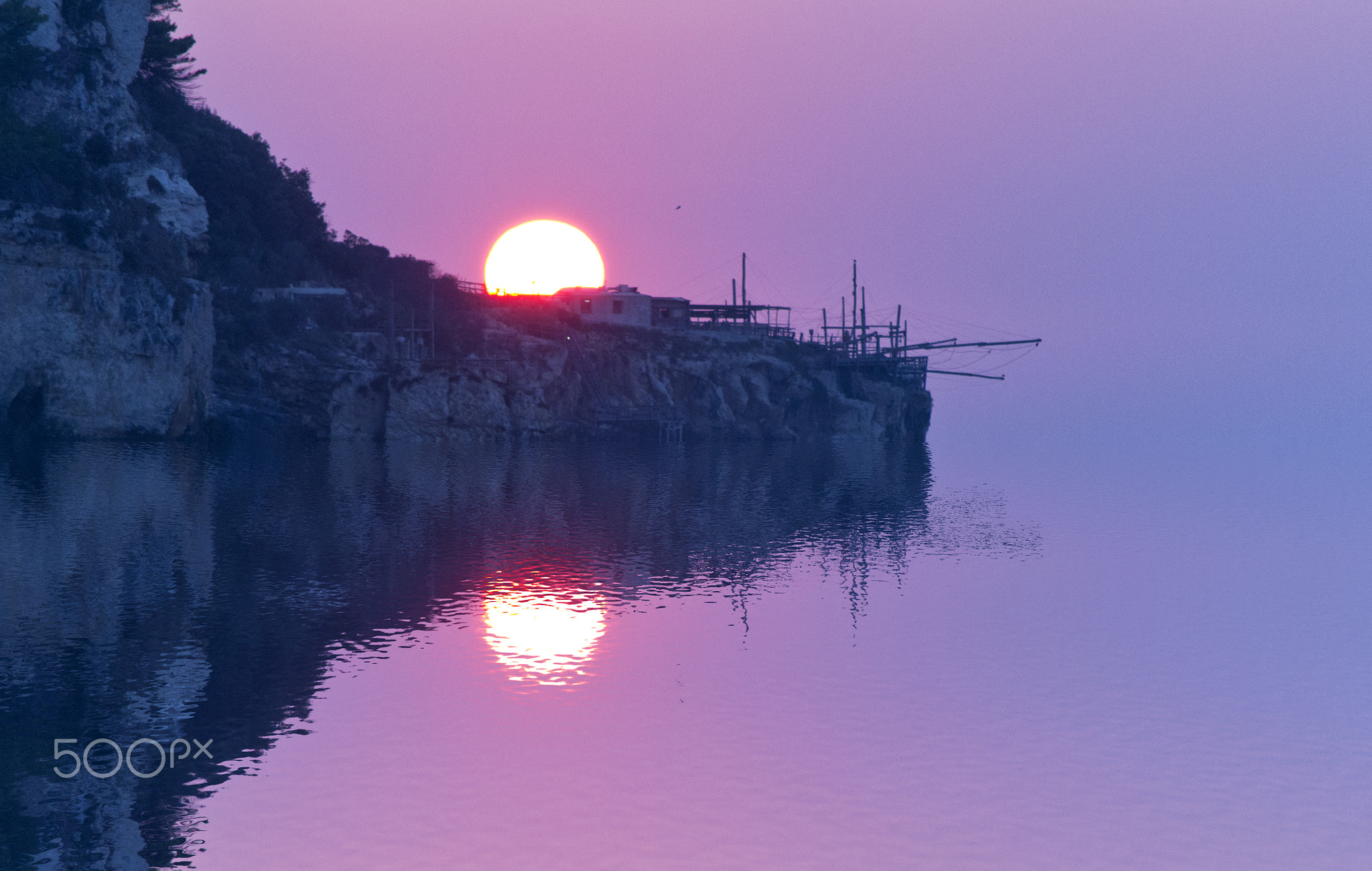 Peschici, Gargano, Apulia, Italy - Artist impression of reflecti