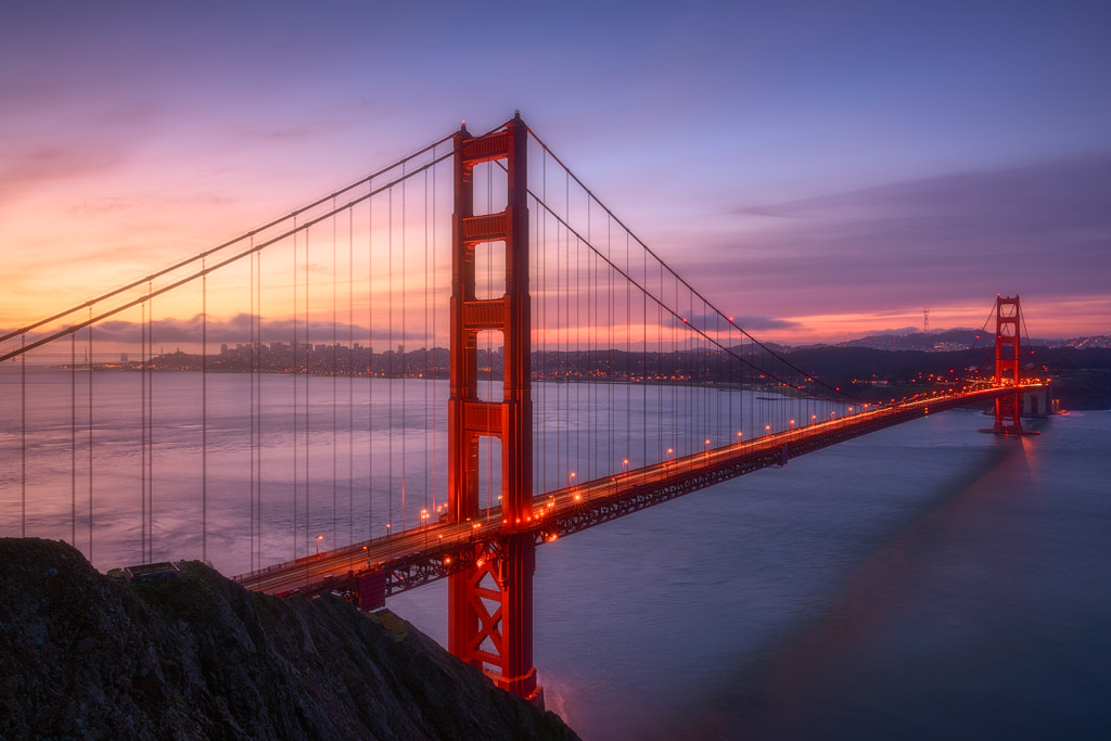 Golden Gate Sunrise by Daniel F. on 500px.com