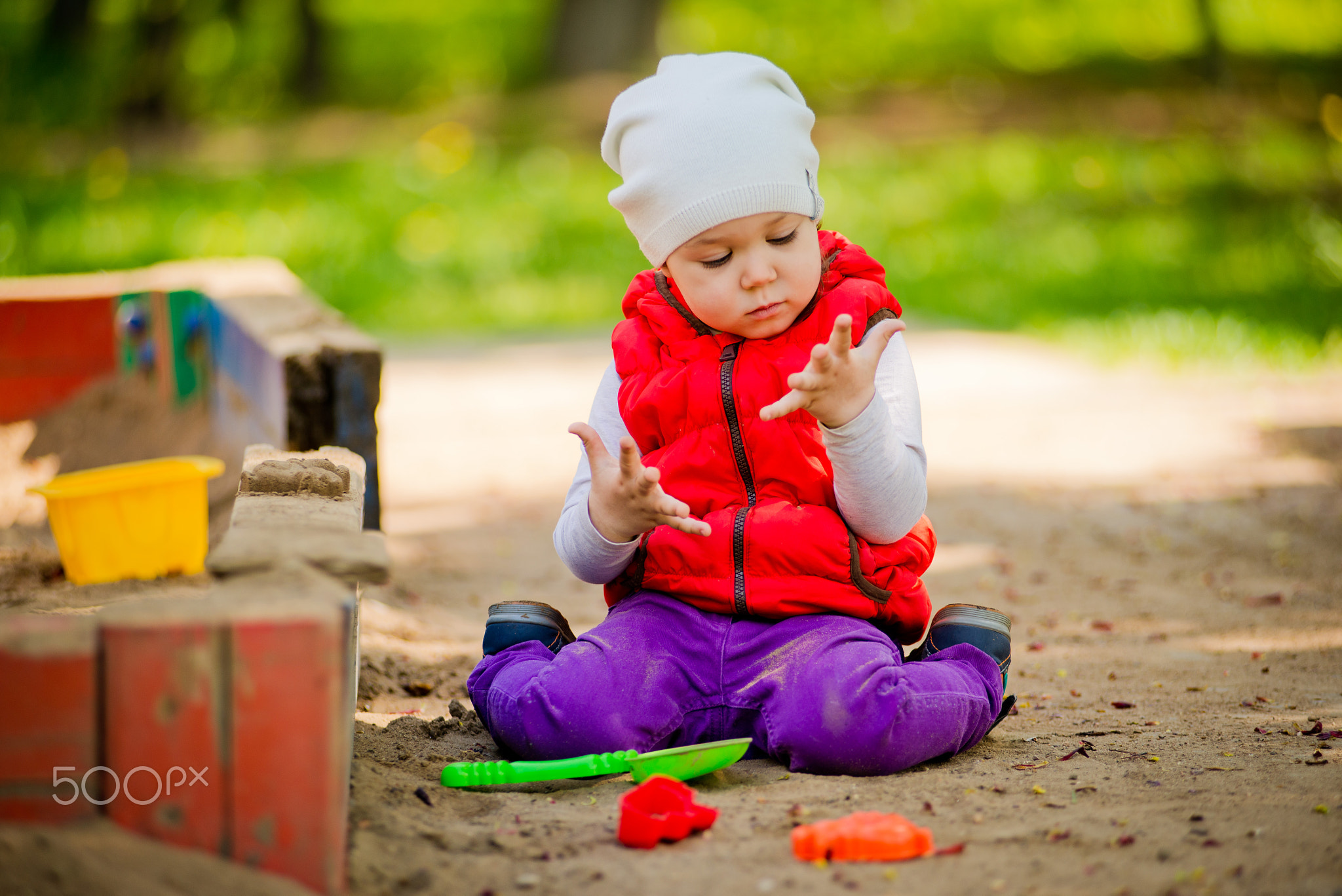 Child in the sandbox