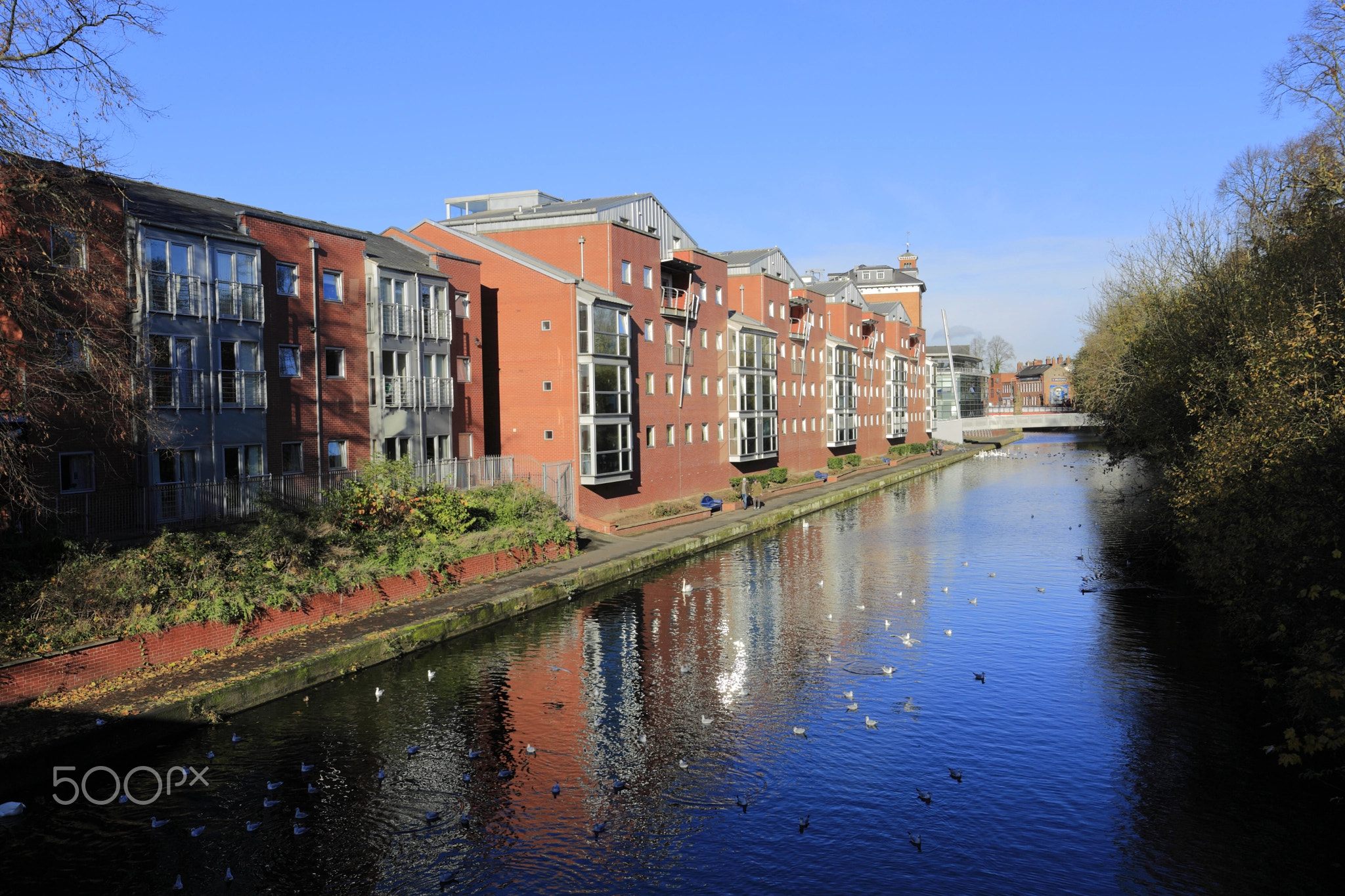 Buildings alongside the Grand Union Canal, Leicester City, Leice