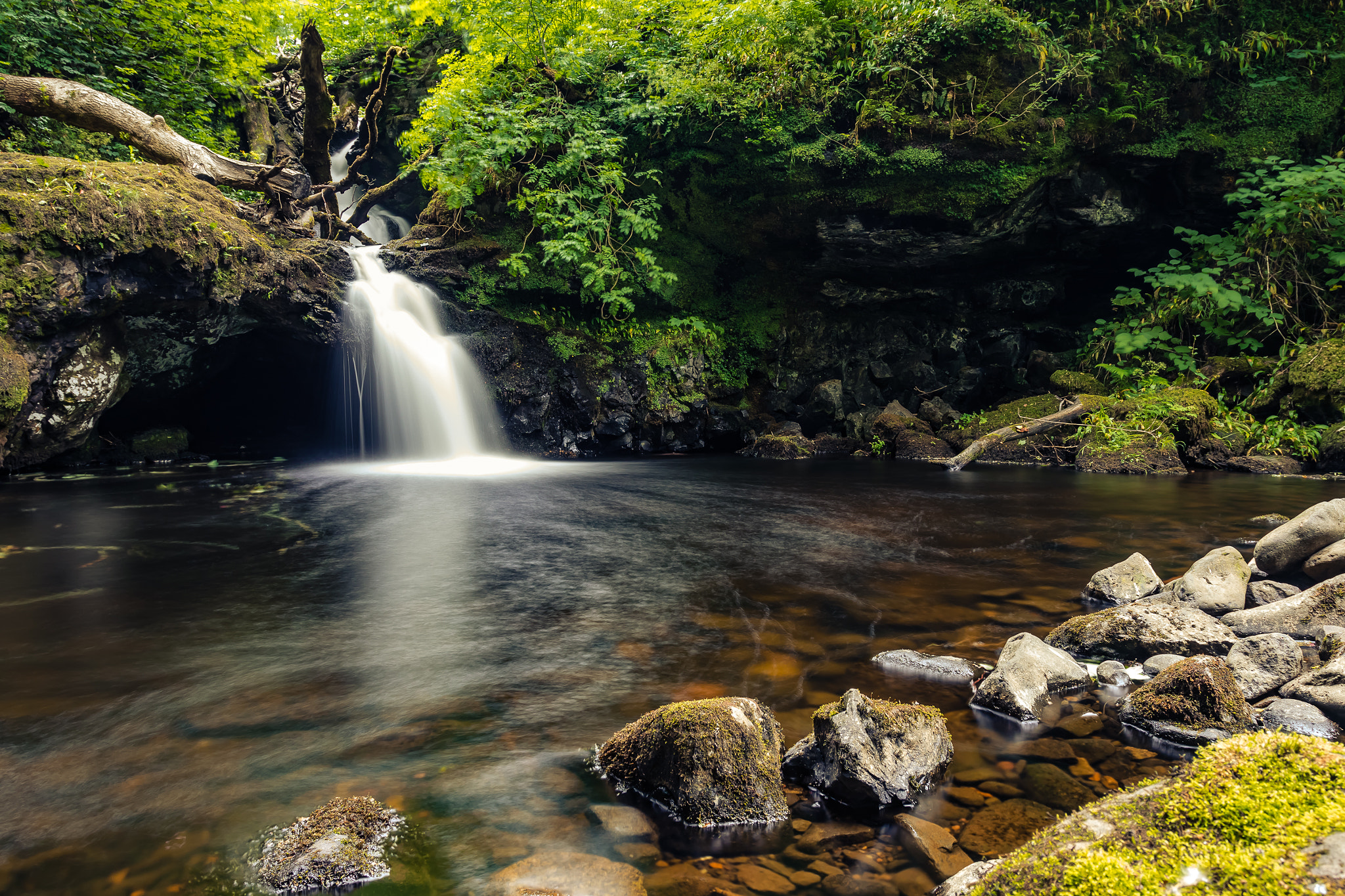 Small Waterfall Near Portree Scotland