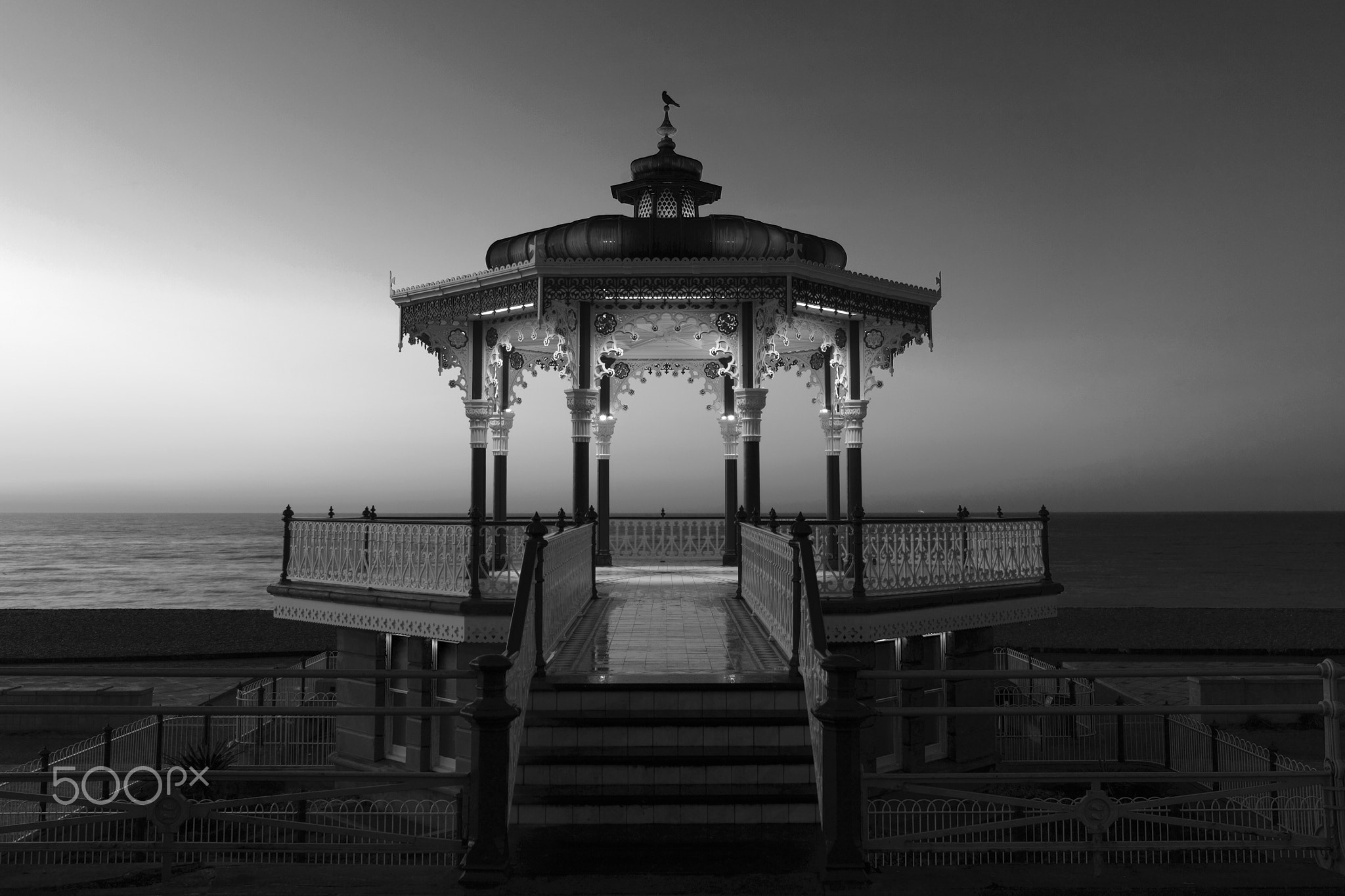 Victorian Bandstand, seaside promenade, Brighton