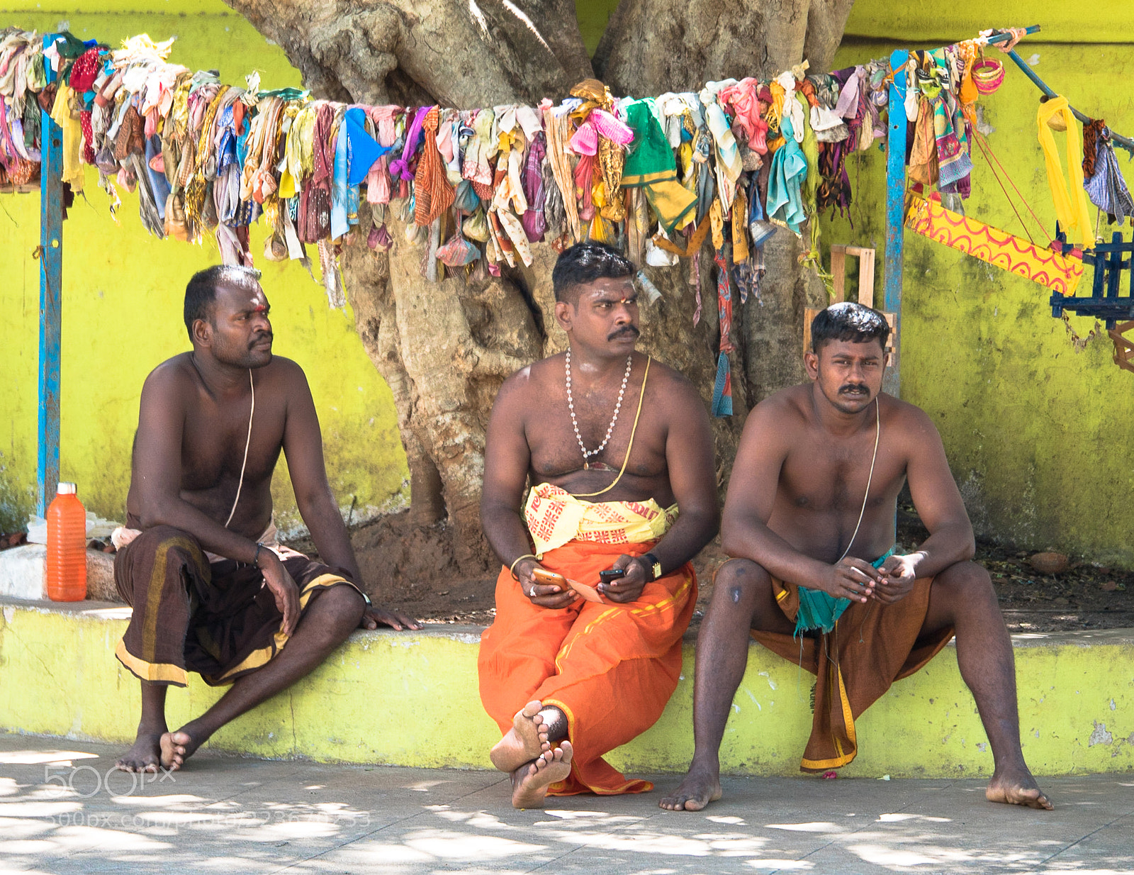 Panasonic Lumix DMC-GH4 sample photo. Hindu priests at temple photography