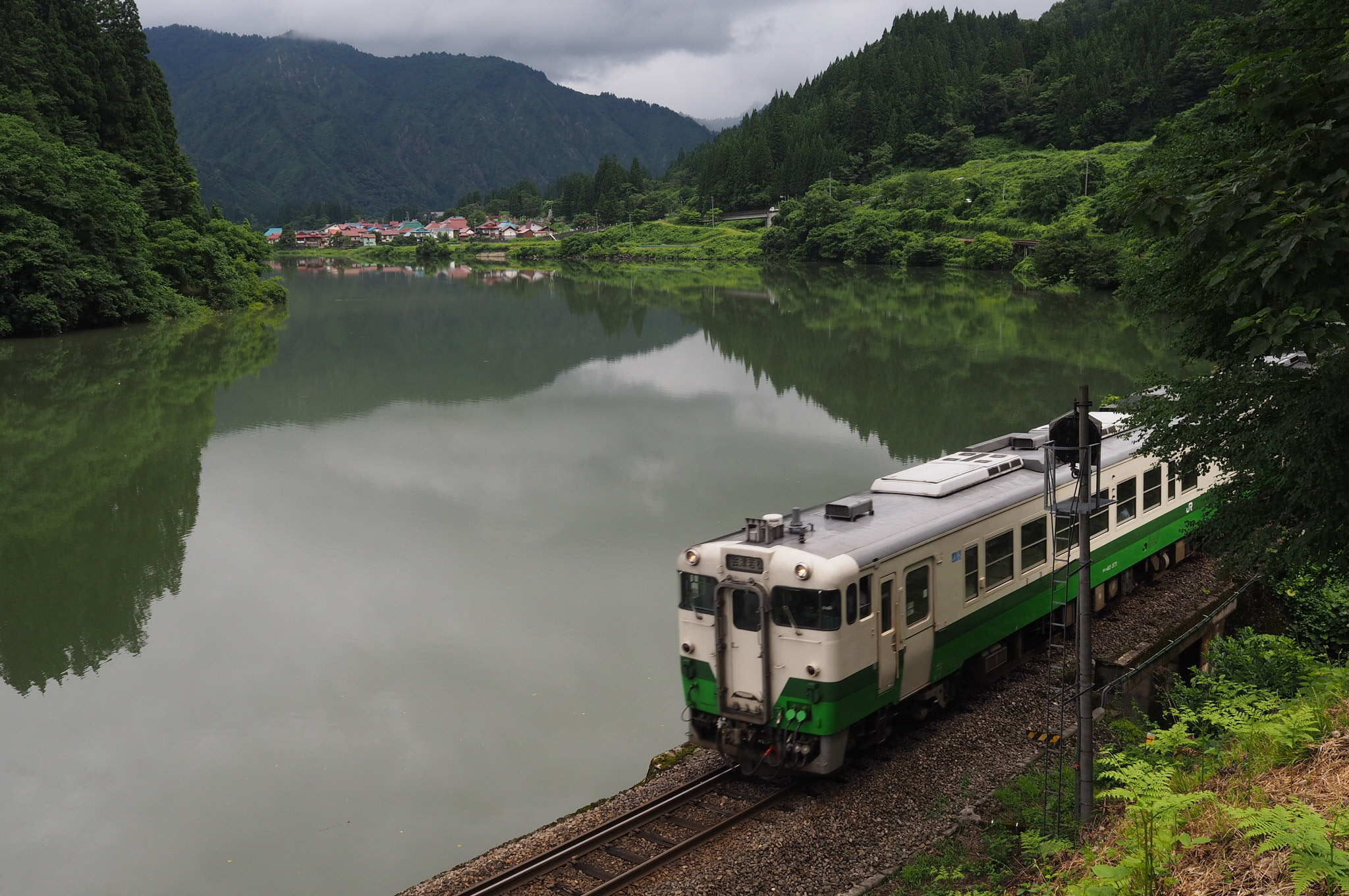 The Rare Tadami Line Train