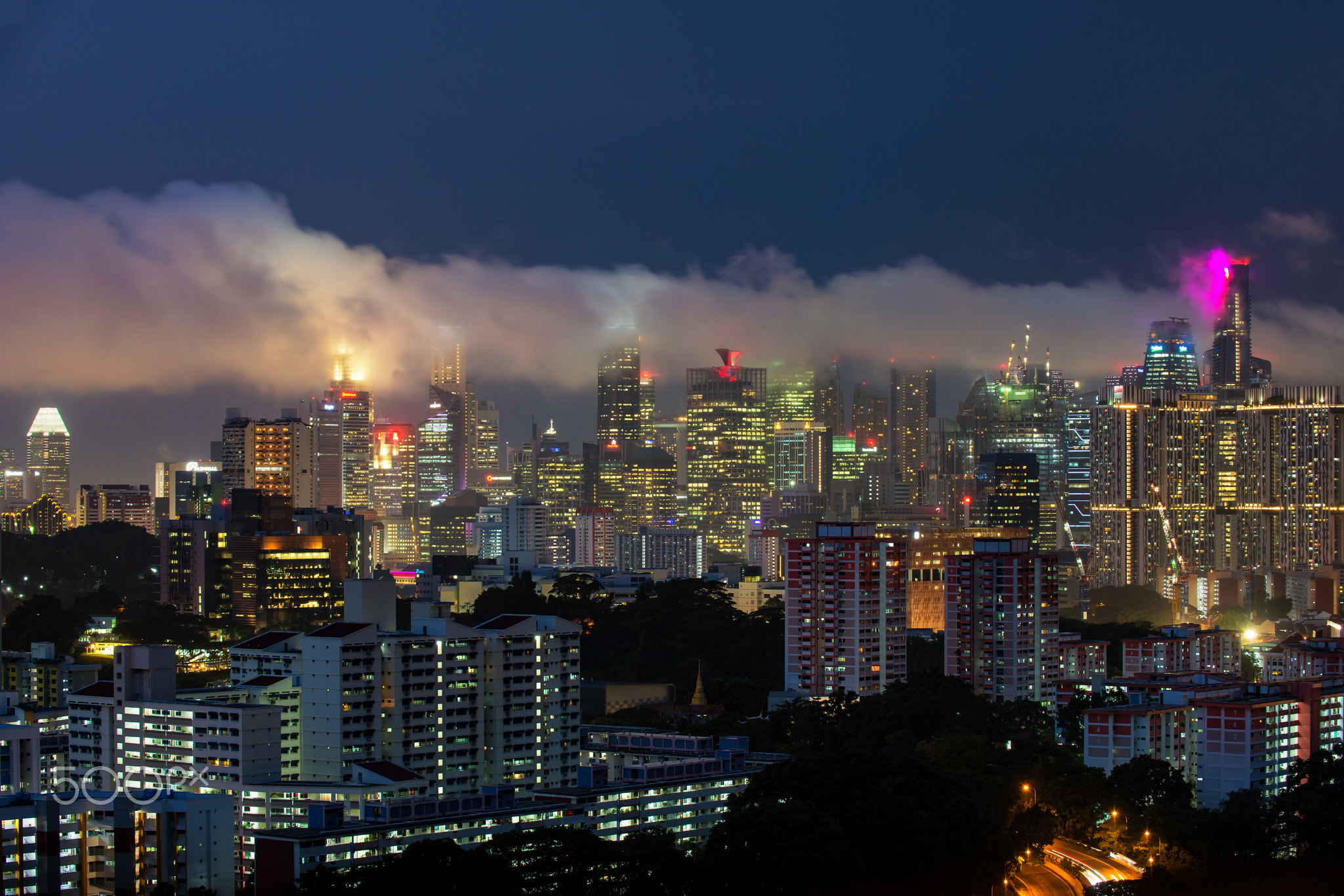 Low Clouds over Singapore
