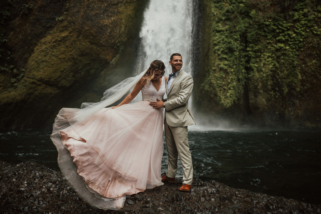 From this morning's wedding underneath a raging waterfall.. by Berty Mandagie on 500px.com