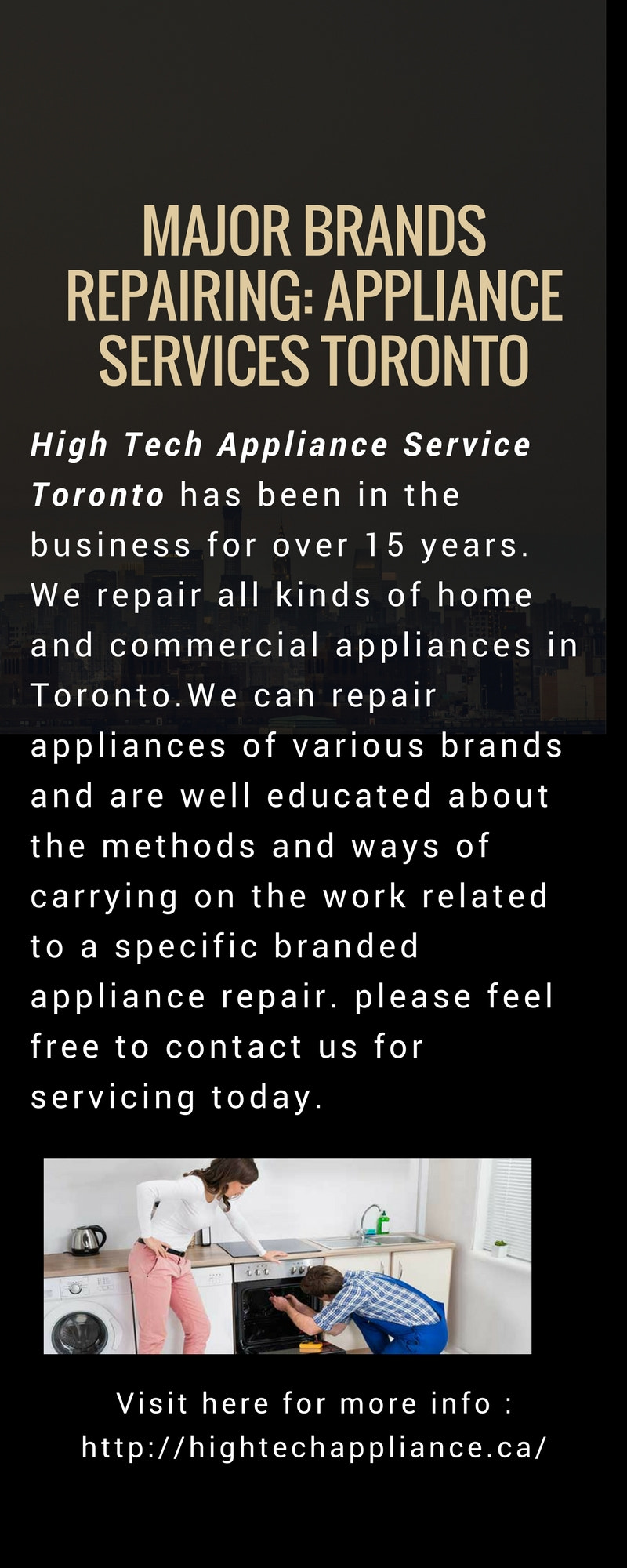 High Tech appliance service Toronto