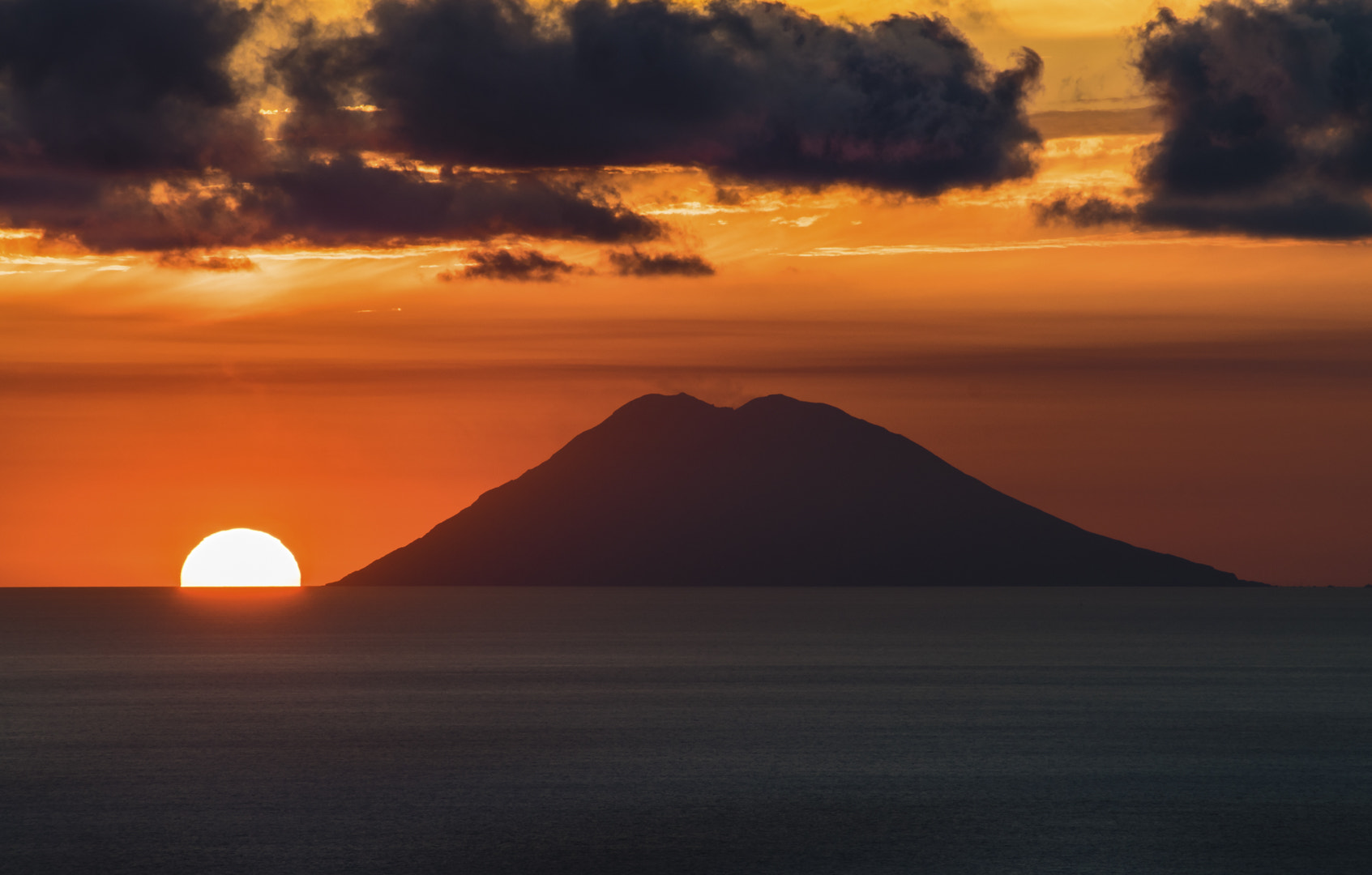 Stromboli sunset