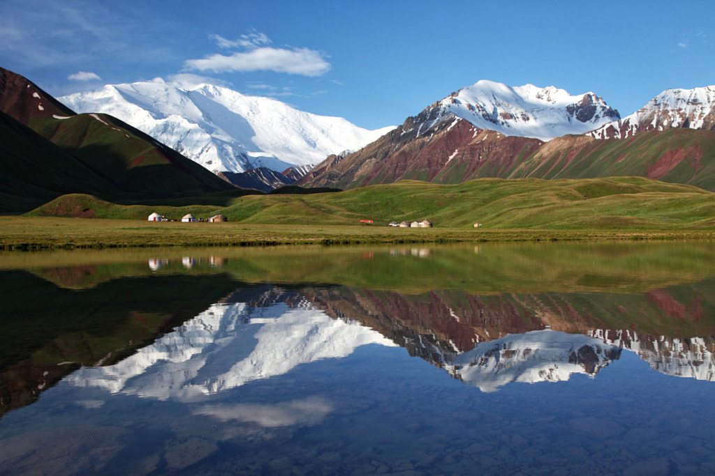 PIK LENIN REFLECTION, KYRGYZSTAN by Felix Ellrott on 500px.com