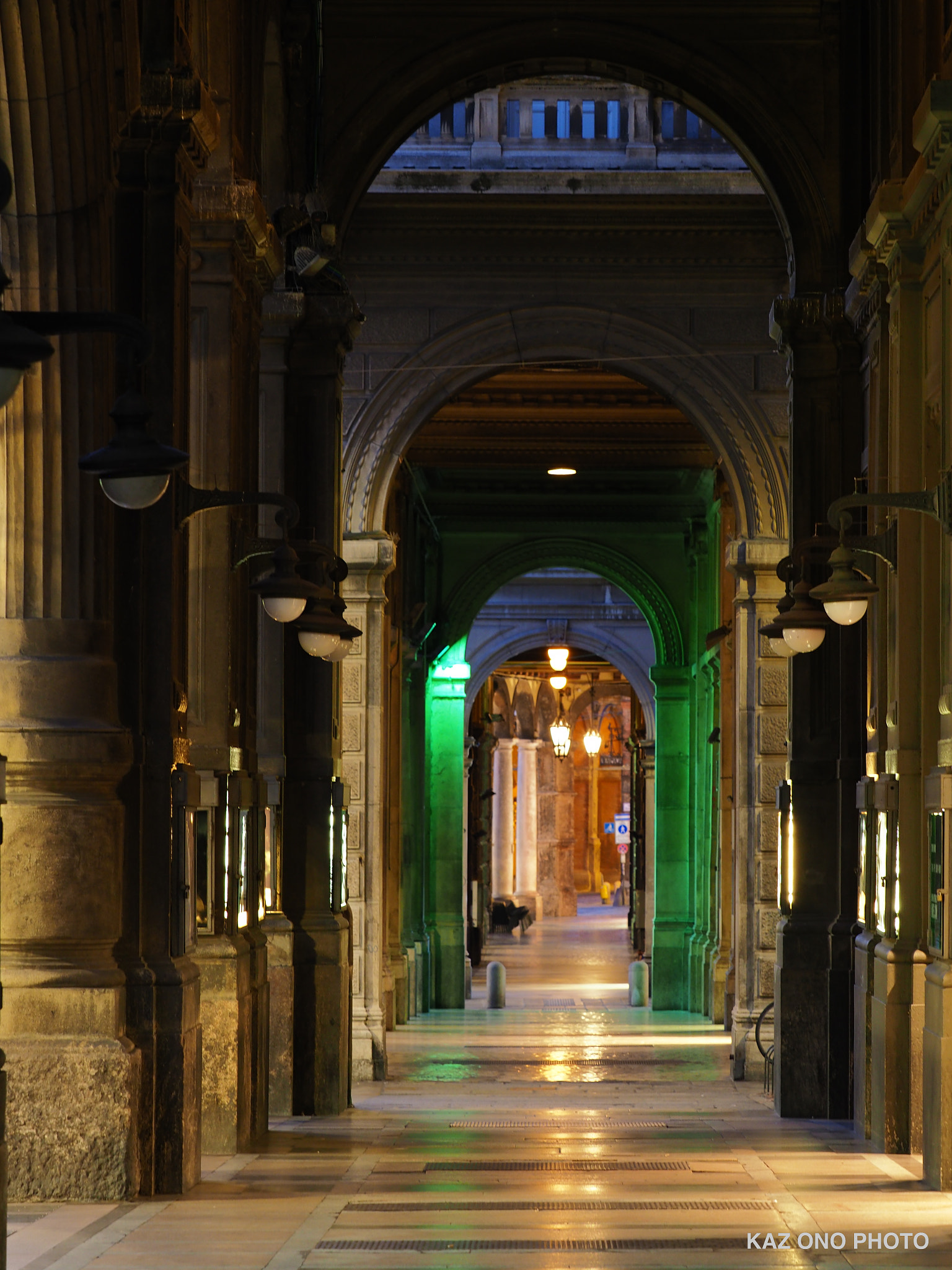 Portico in Bologna Italy