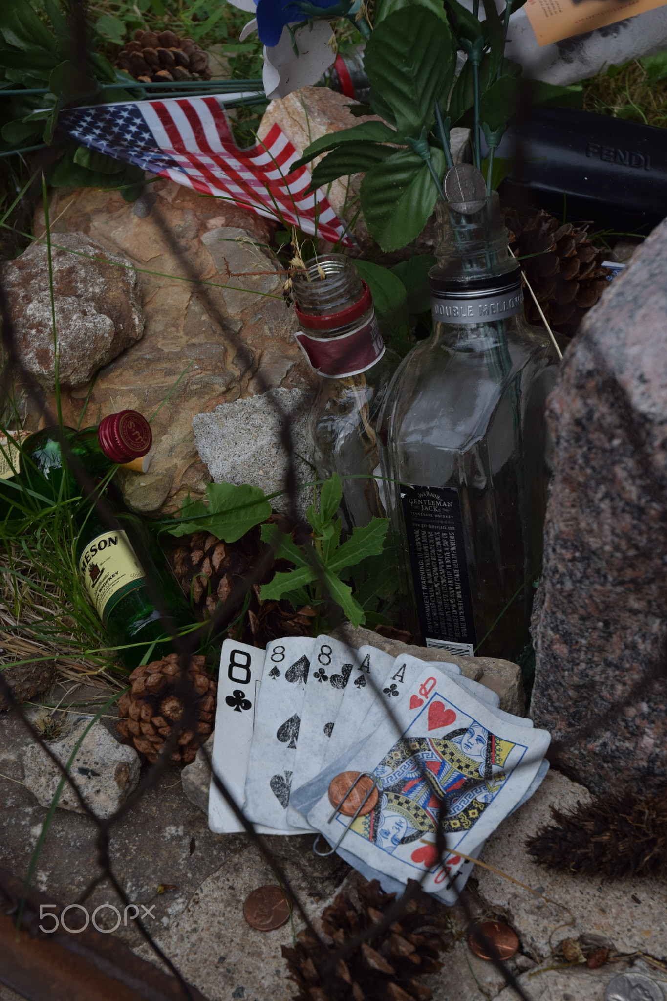 Dead Man's Hand at Wild Bill's Grave.