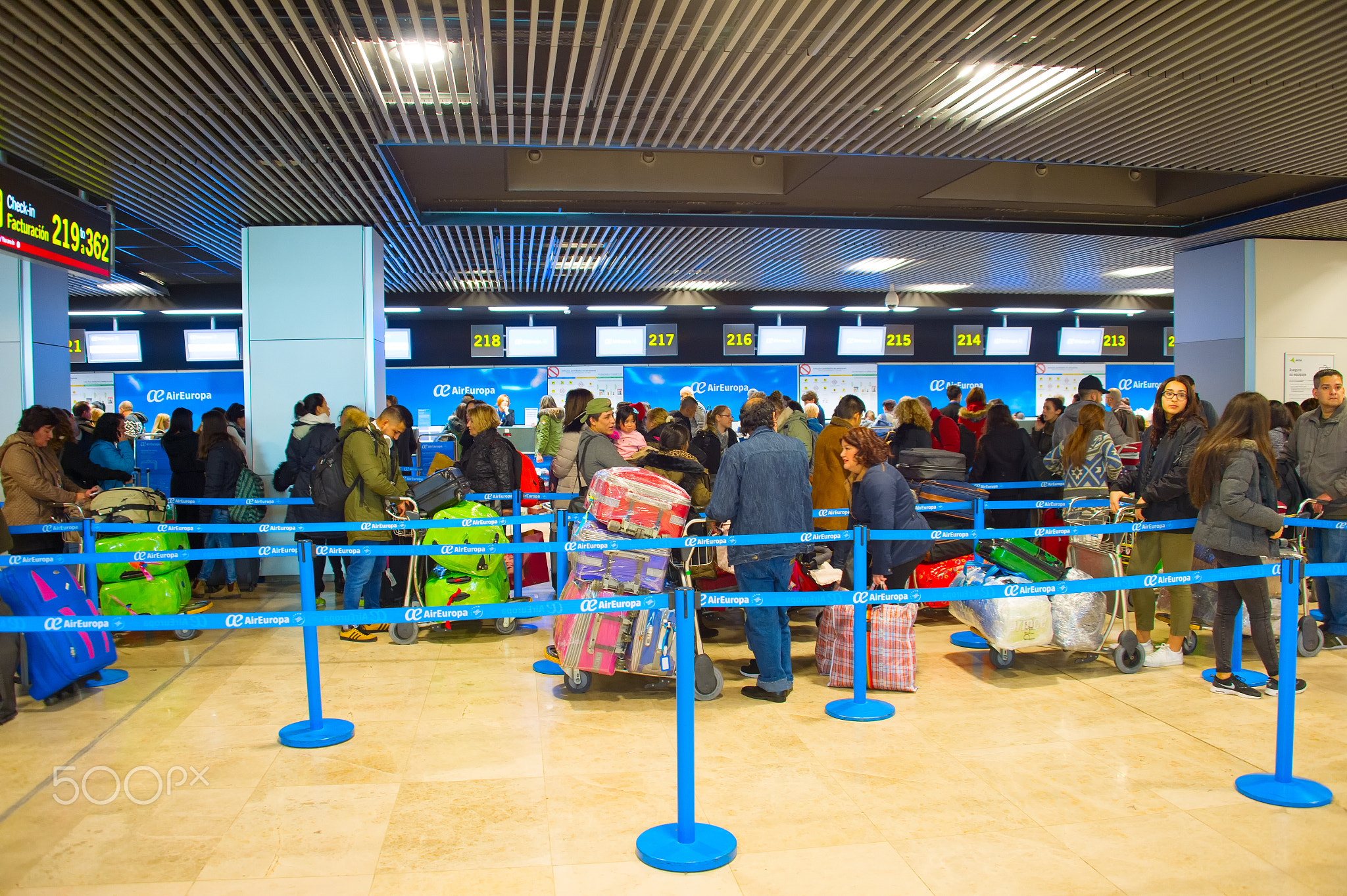 Check-in counter in airport