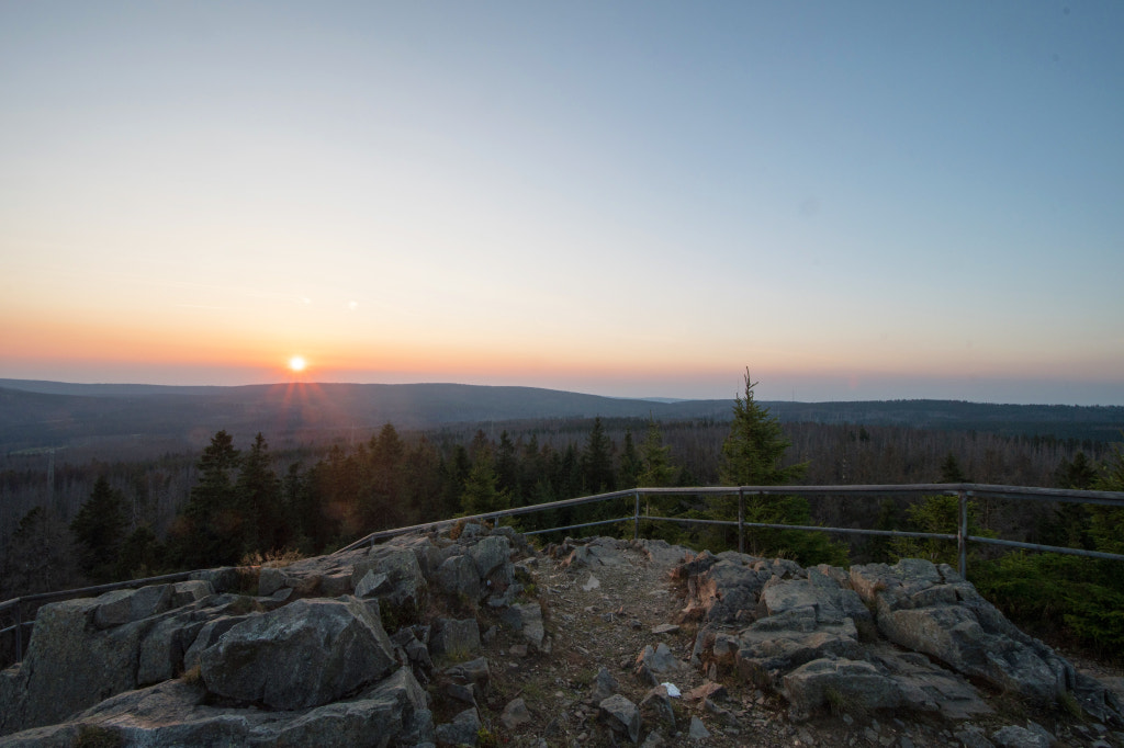 Sonnenuntergang auf der Achtermannshöhe 926m ü NN im Harz by Christoph K on 500px.com