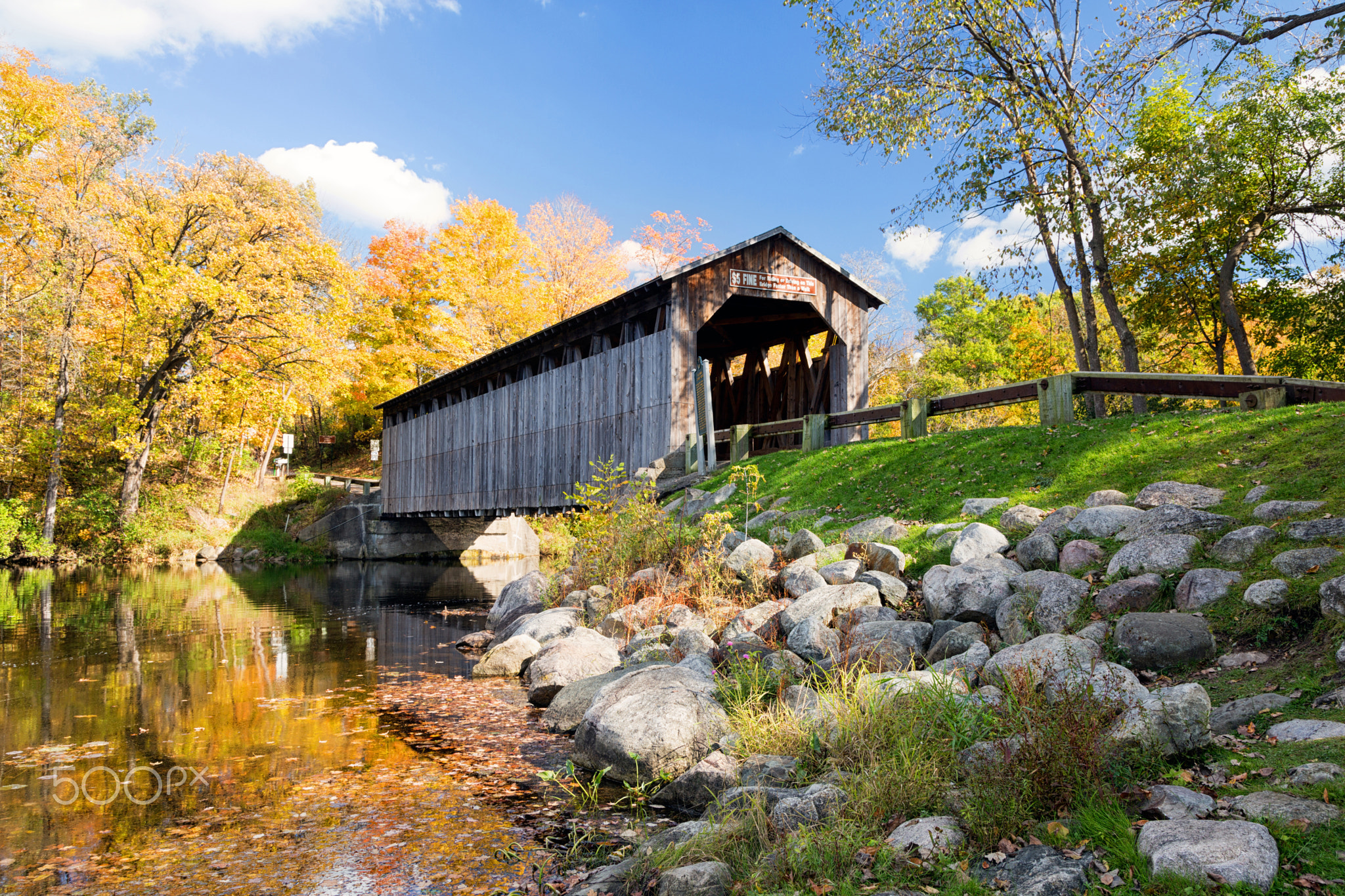 Fallasburg Covered Bridge, Lowell Michigan, USA