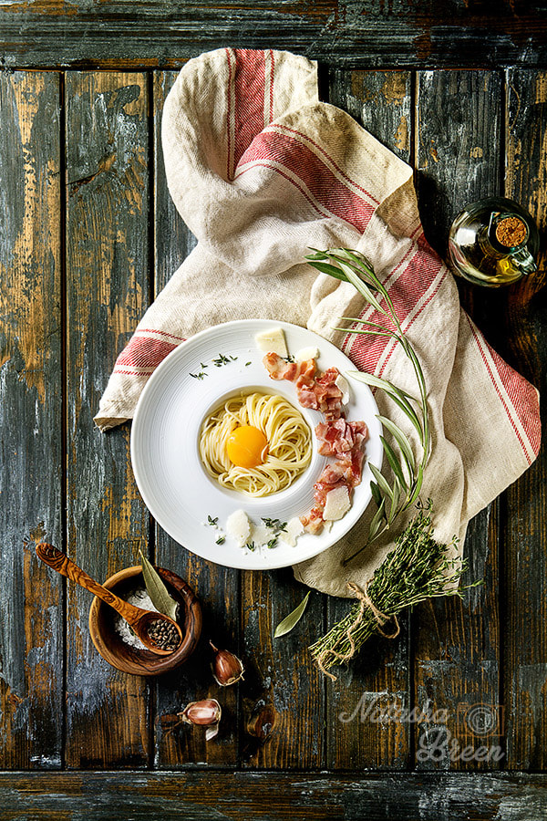 Italian pasta carbonara