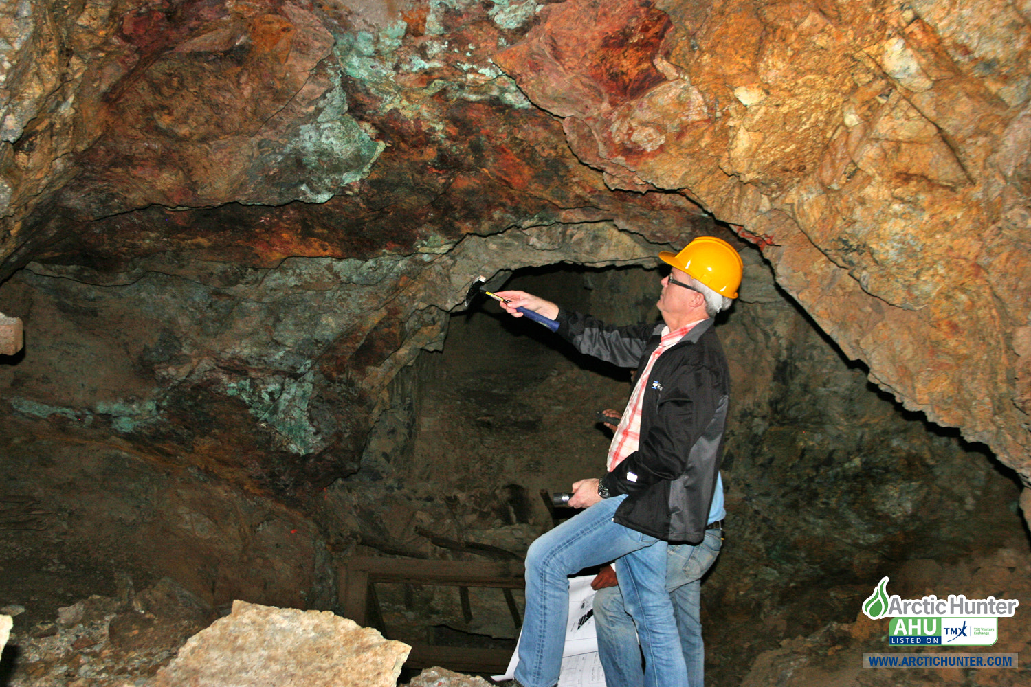 Underground Historic Mine Workings of High Grade Copper & Gold