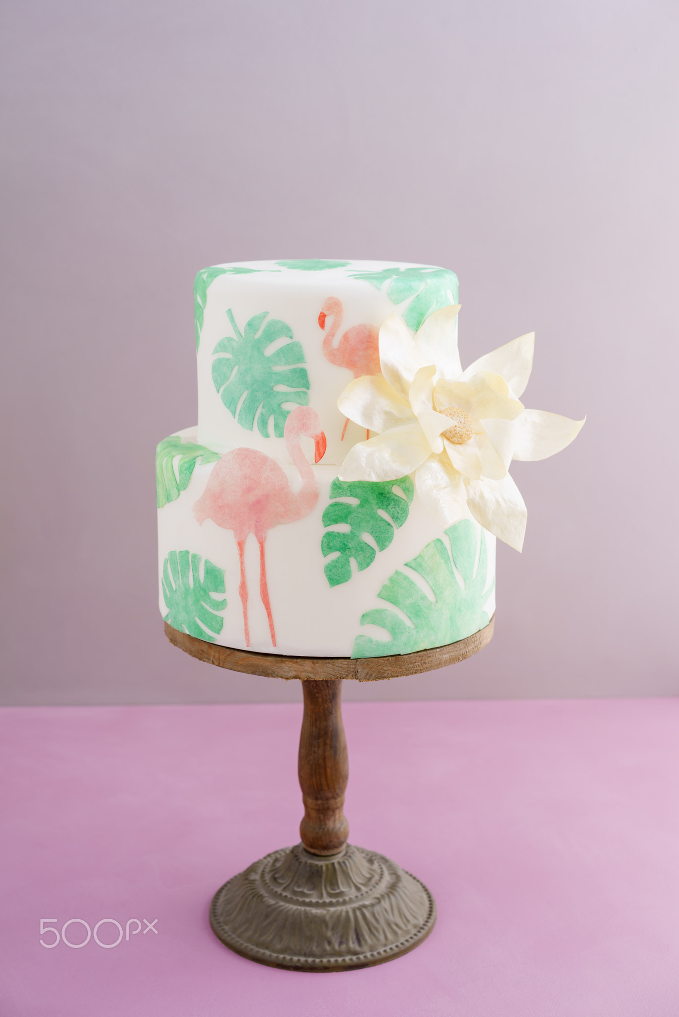 Tropical wedding cake