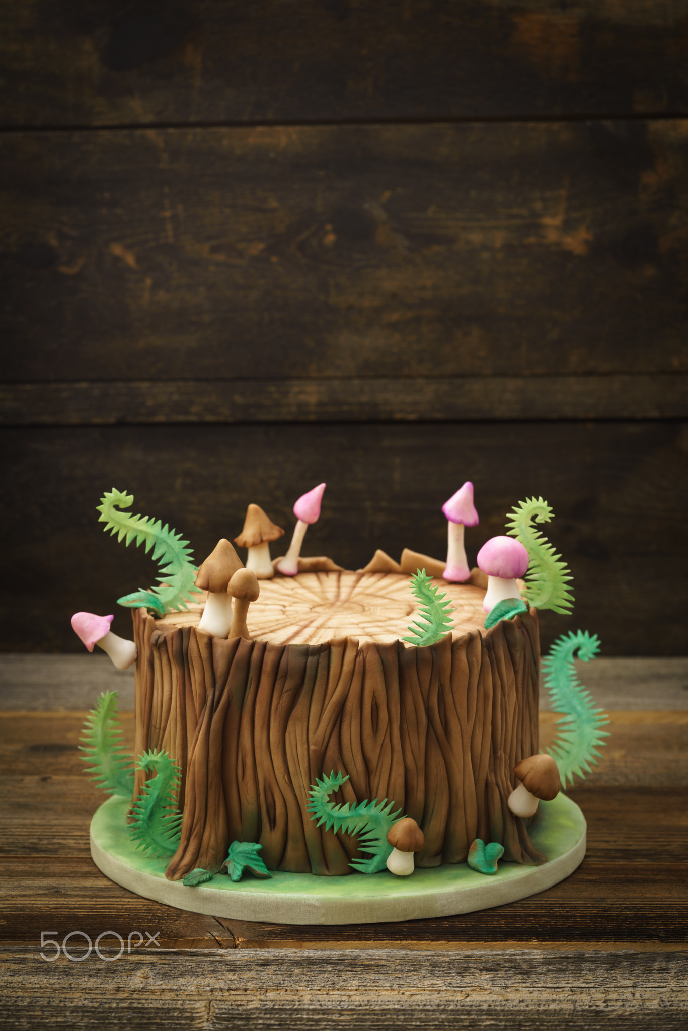 Enchanted forest cake