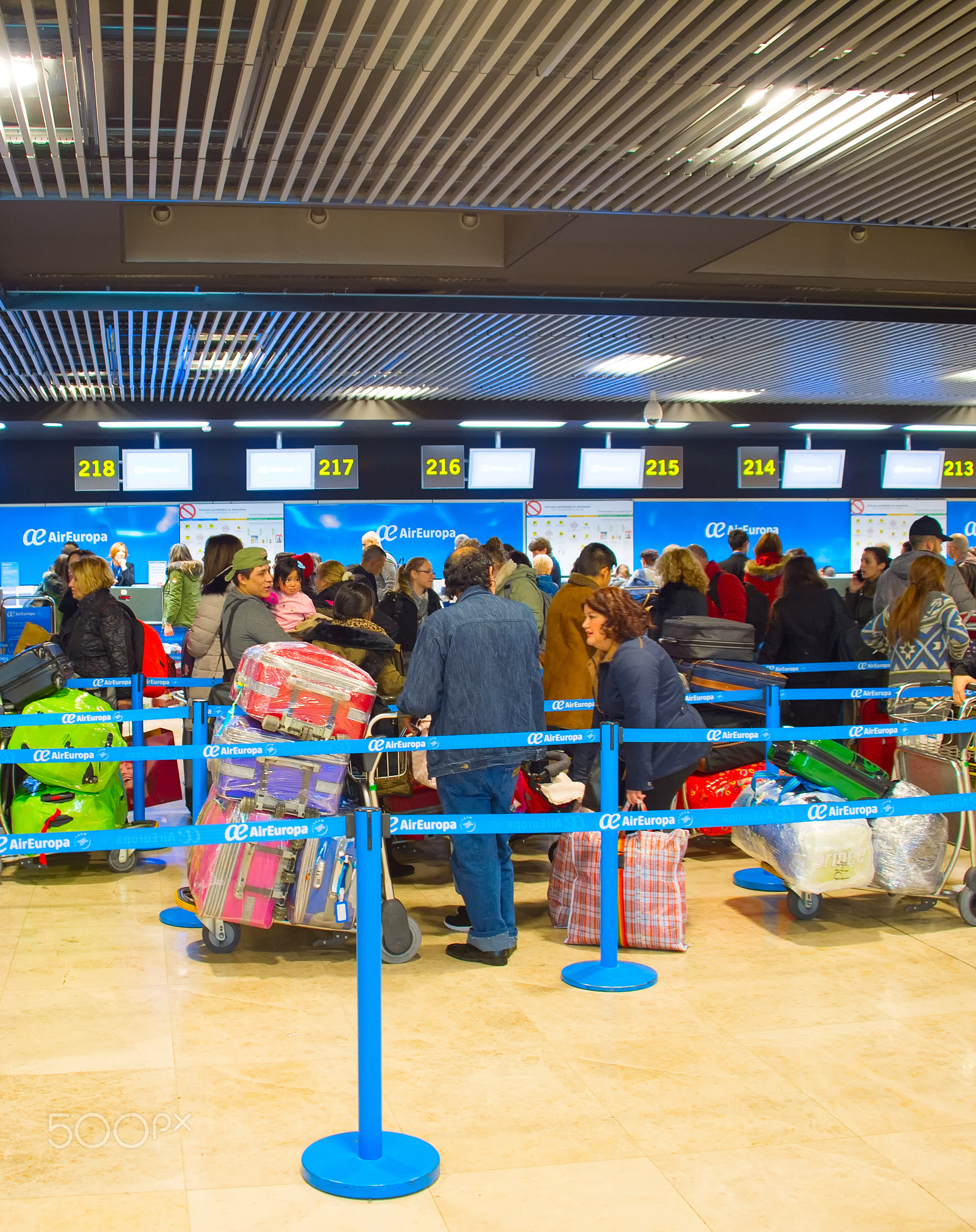 Check-in counter in airport