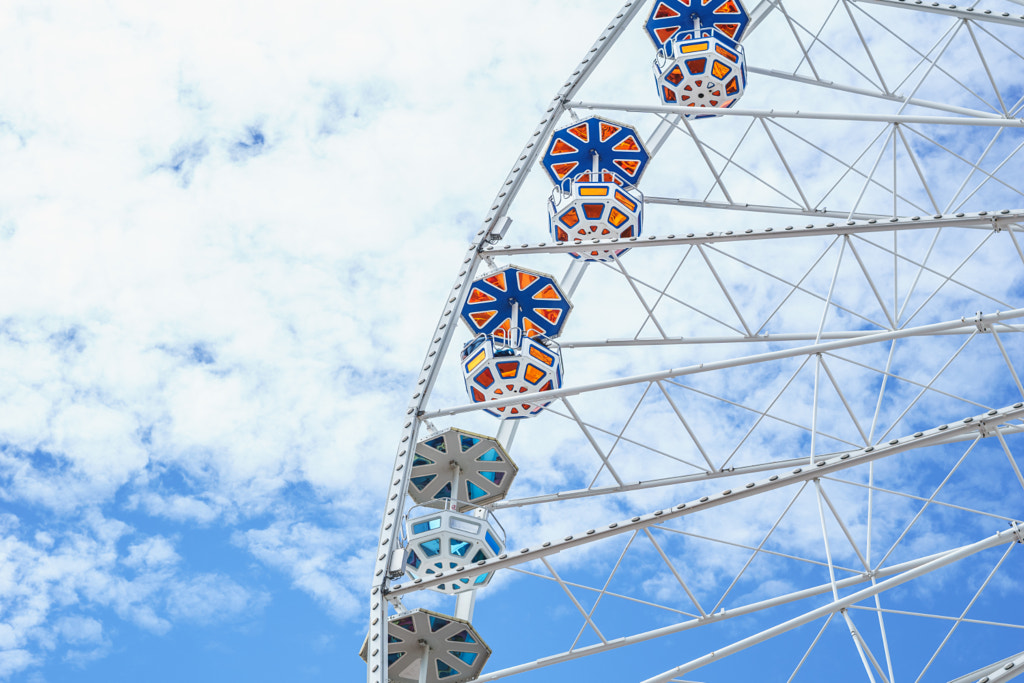 Vienna Prater amusement park: the Flower Wheel by Antonello Franzil on 500px.com