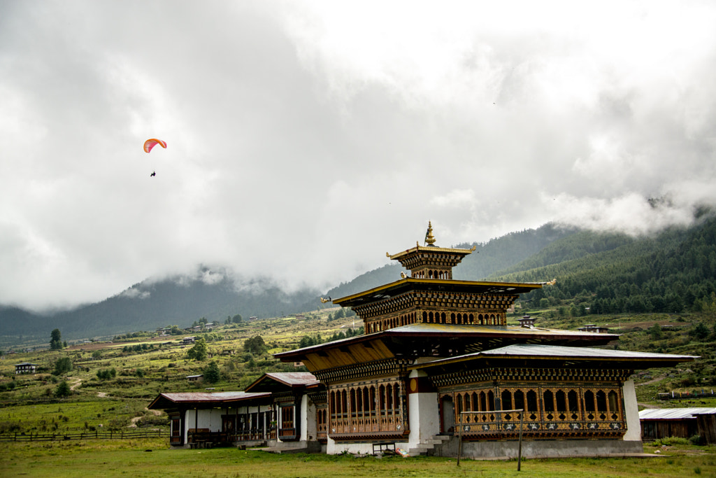 Paragliding in Bhutan by Darko Ermenc on 500px.com