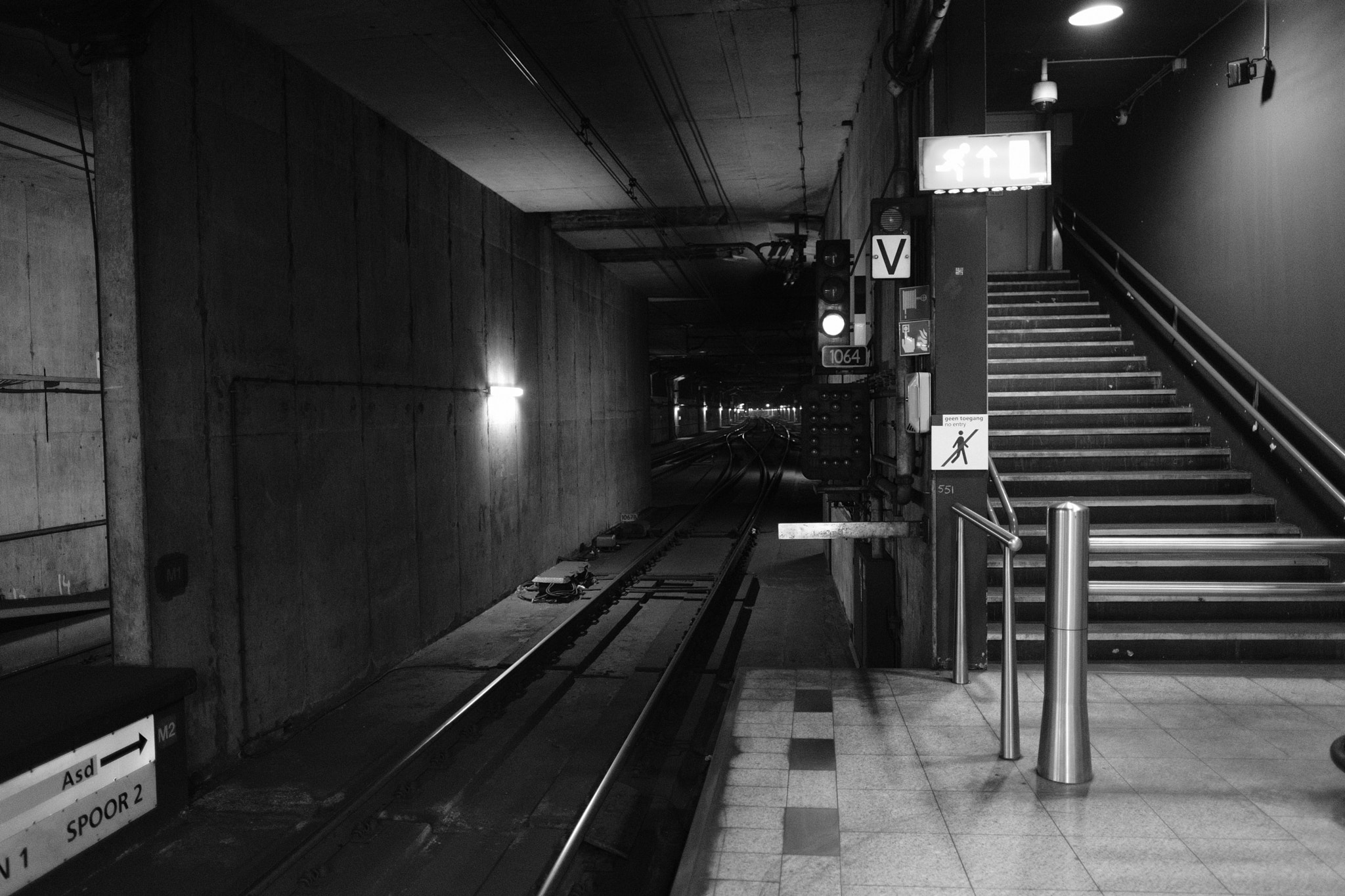 Underground train station