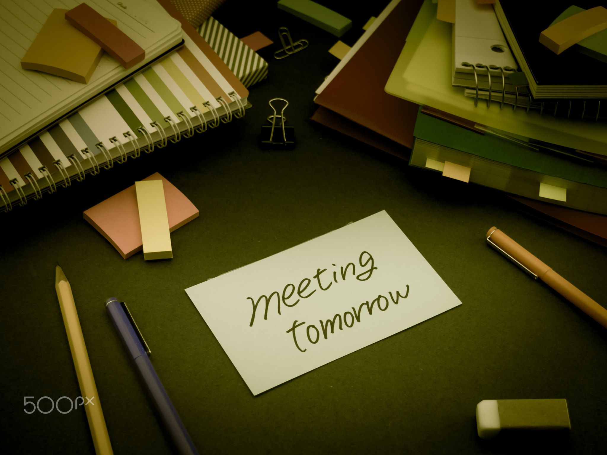 Somebody Left the Message on Your Working Desk; Meeting Tomorrow