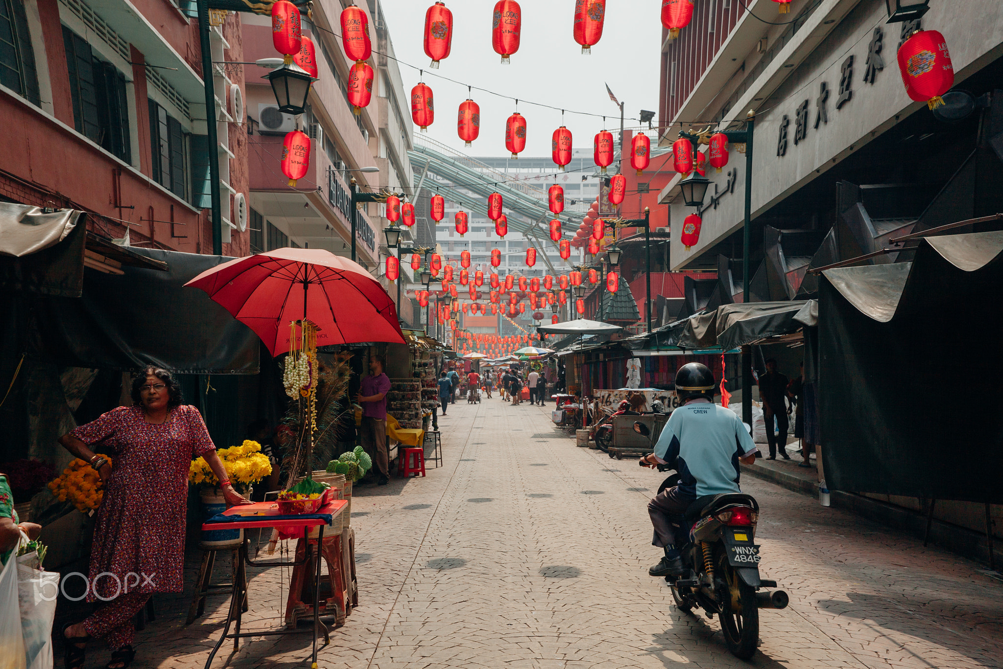 Morning hour in Chinatown, Kuala Lumpur, Malaysia