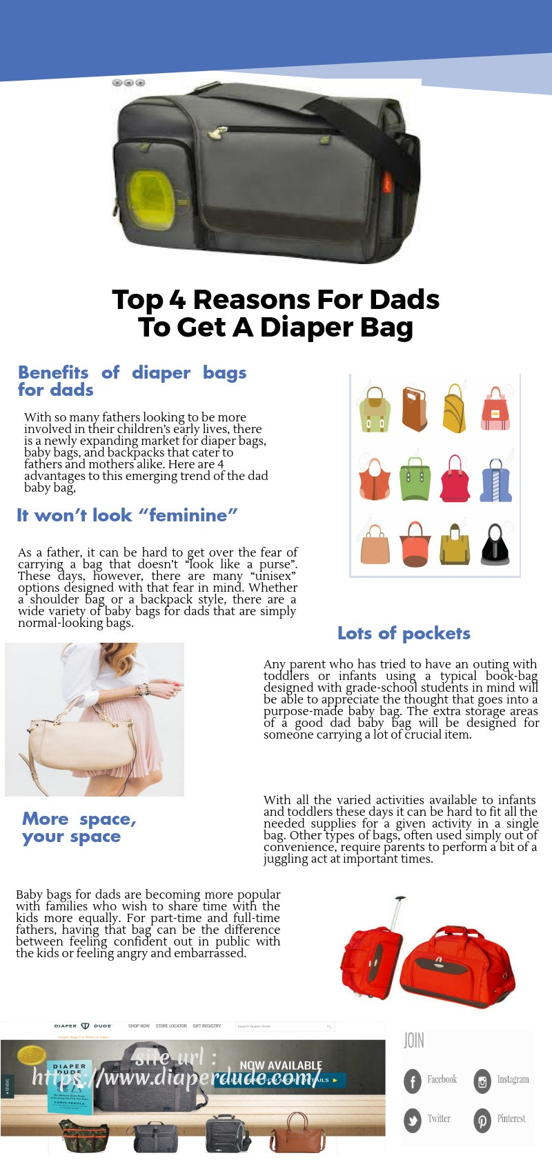 Top 4 Reasons For Dads To Get A Diaper Bag