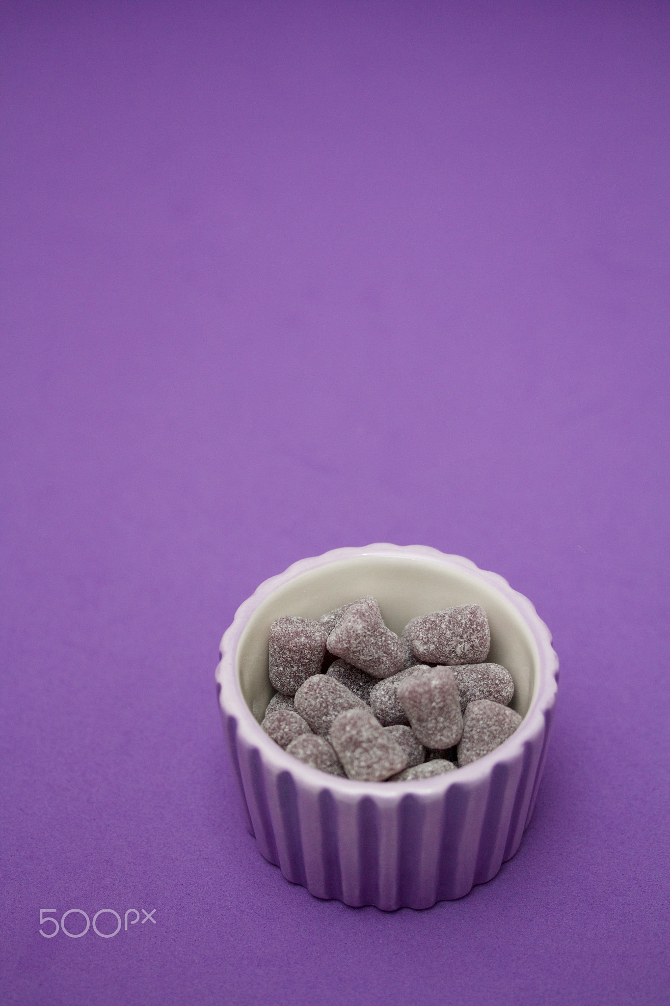 Purple candies
