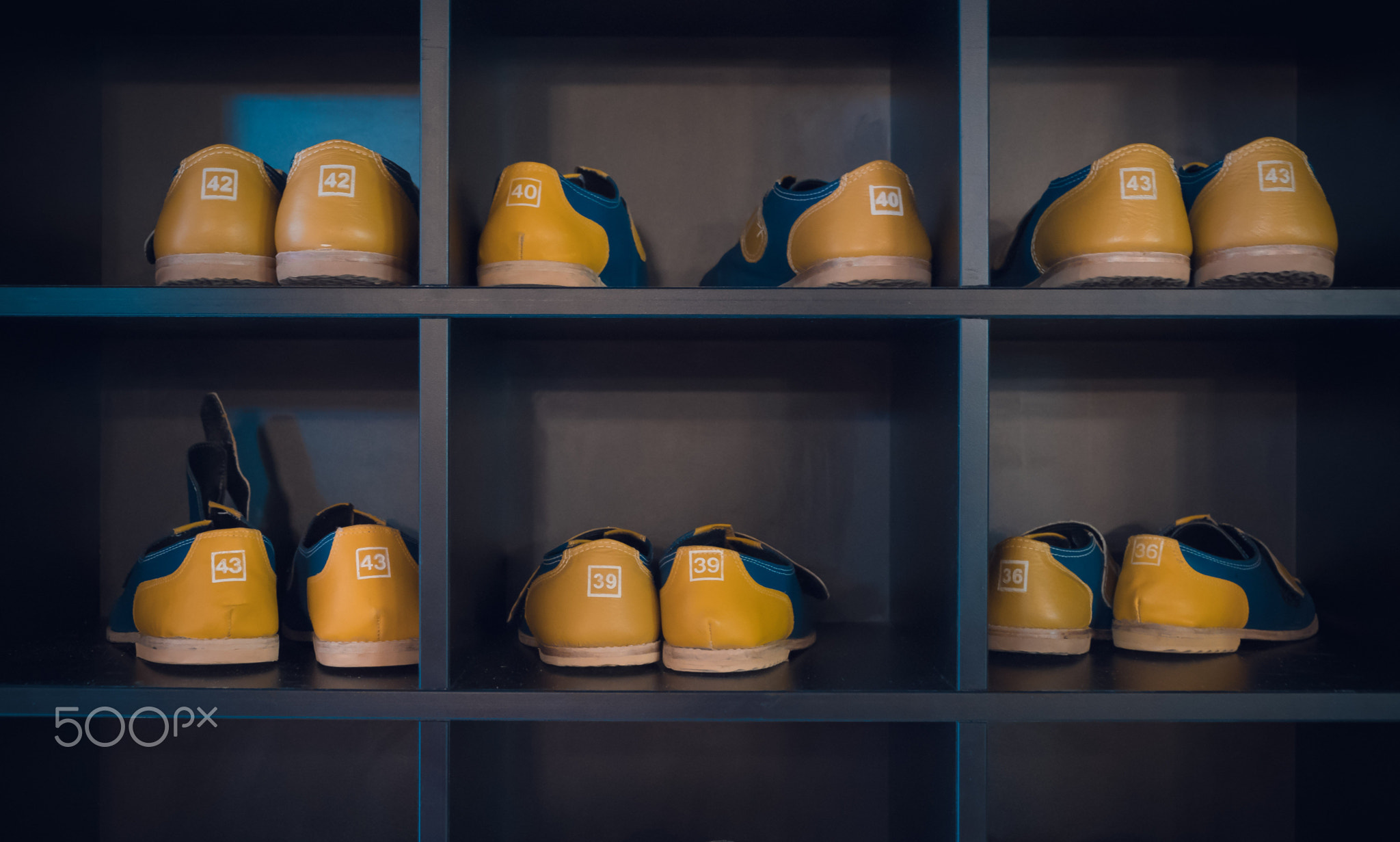 Bowling Shoes on a shelf
