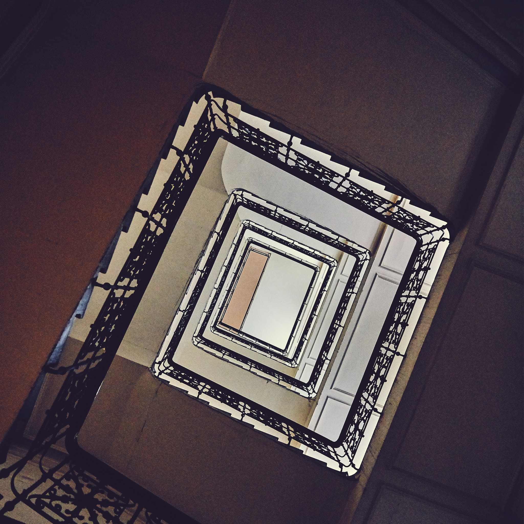 a flight of stairs. the path to the top