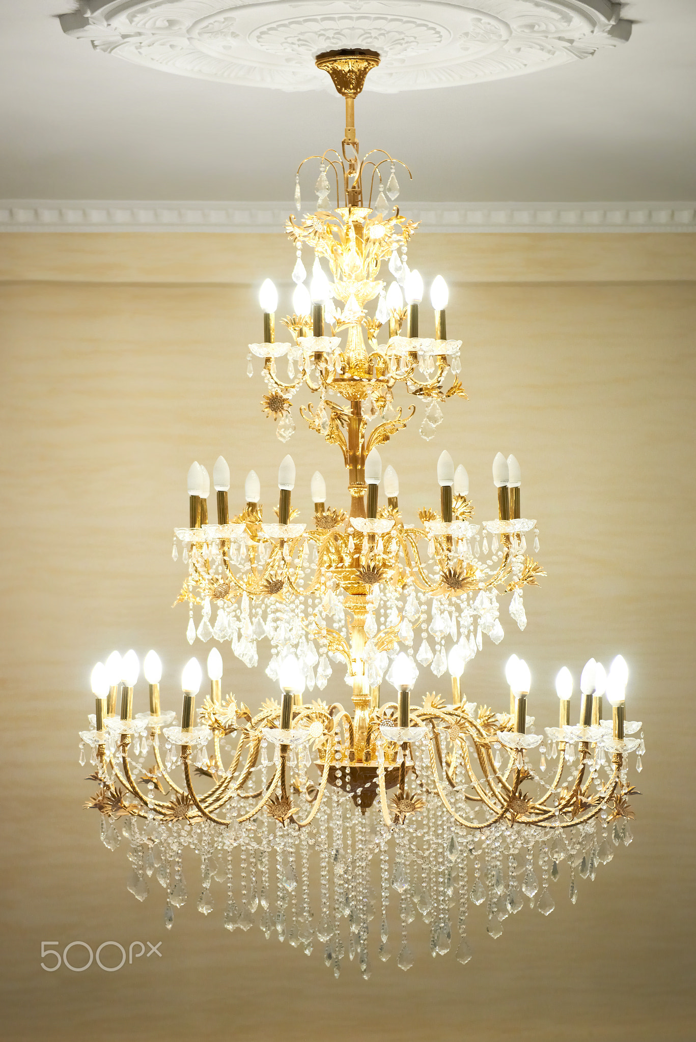 Beautiful crystal chandelier
