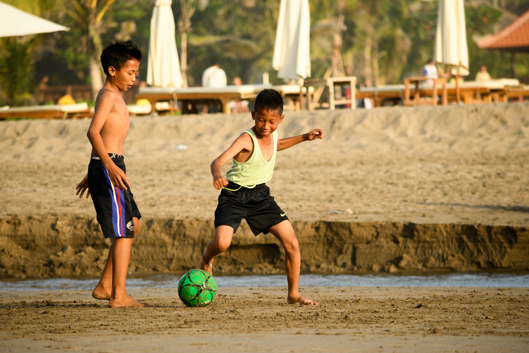 Young football players