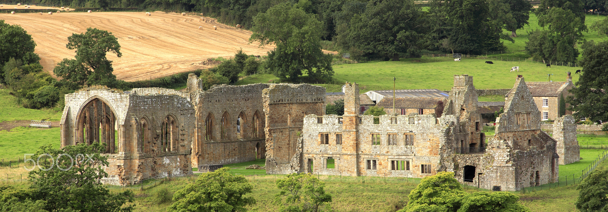 Summer, June, July, The ruins of Egglestone Abbey, near Barnard