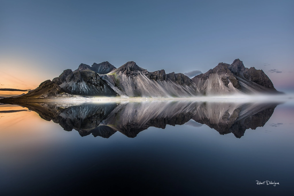 Vestrahorn after sunset, автор — Robert Didierjean на 500px.com