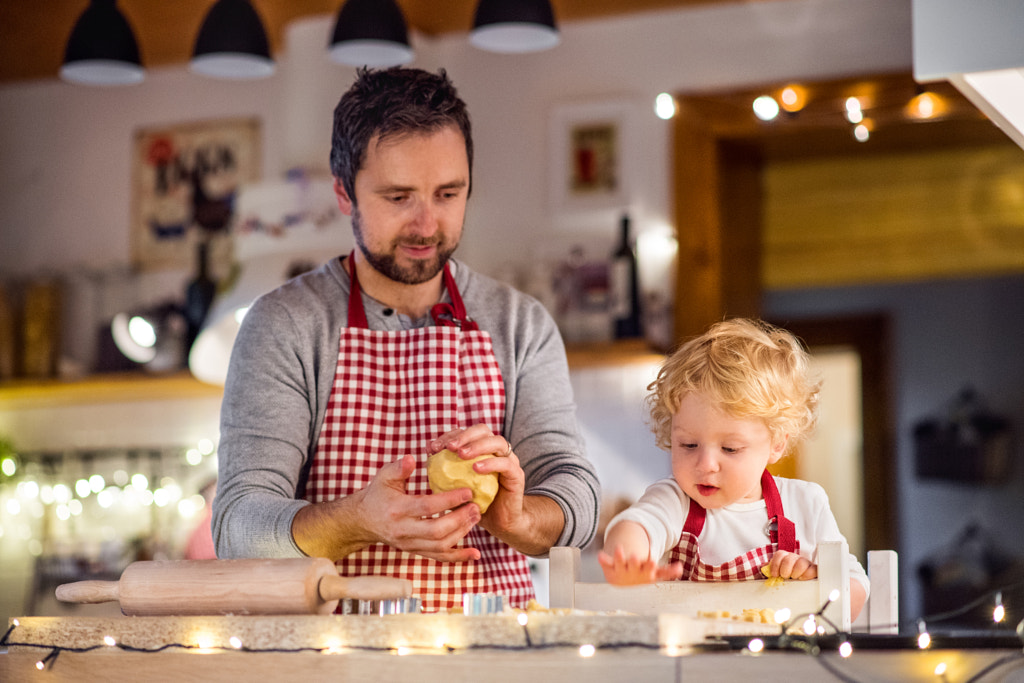 Young family making cookies at home. by Jozef Polc on 500px.com